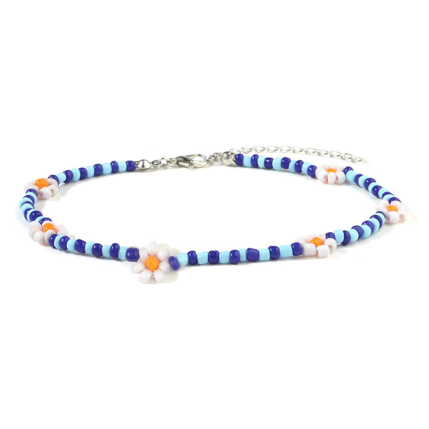 Handmade Bohemian Beaded Ankle Bracelet for Women & Teen Girls - Adjustable Layered Chain Anklet with Extension, Boho Chic Jewelry Gift for Birthday, Beach Party, Festival & Everyday Wear