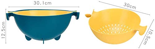 PFB Plastic Multifunctional Fruit & Vegetable Washing Basket with Drainer - Kitchen Strainer Bowl for Washing, Draining and Serving Fresh Produce - Perfect for Kitchen Counter, Dining Table & Food Prep - Made in India