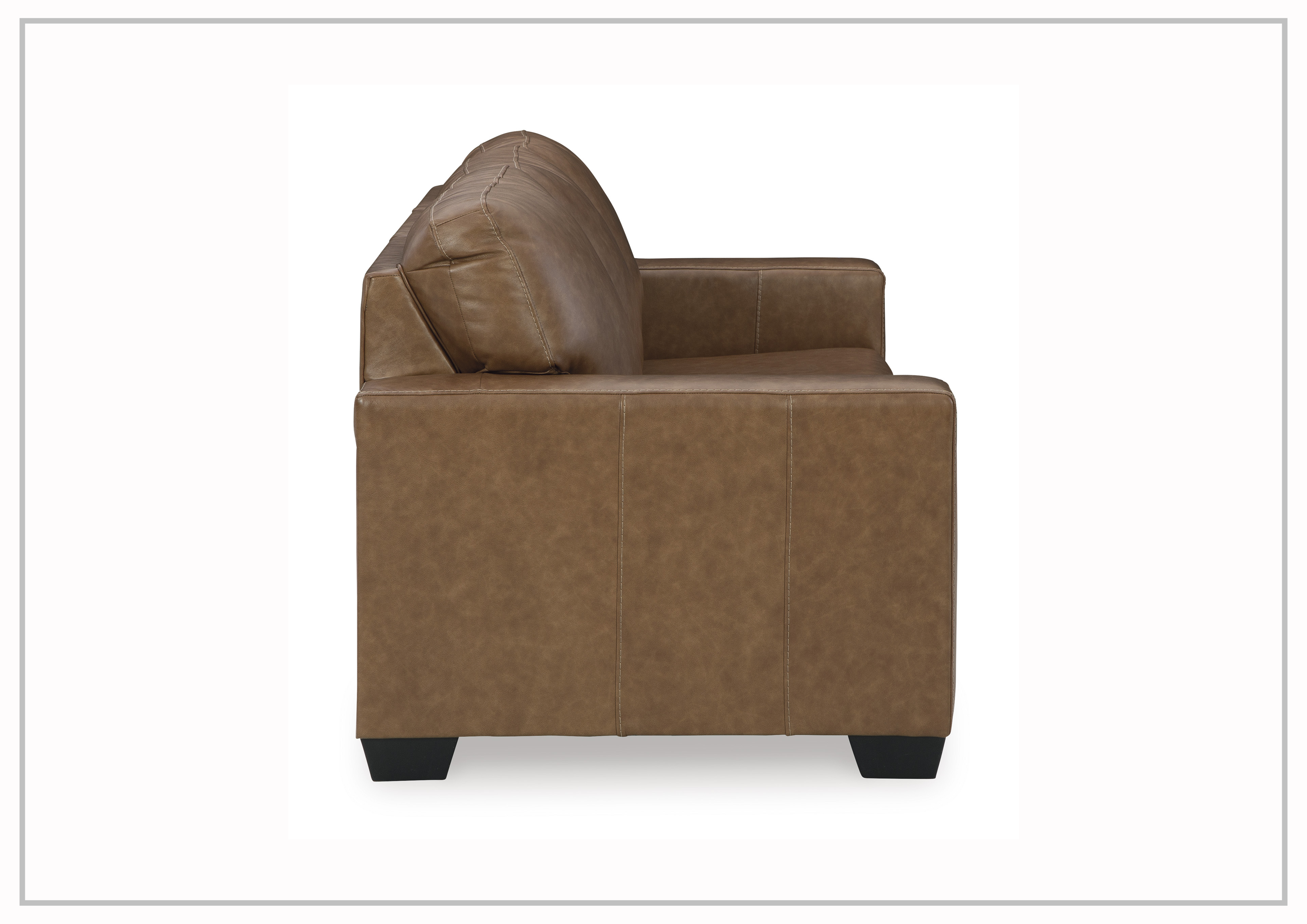 Gio Italia Bella 3-Seater Genuine Leather Sofa in Caramel Brown - Luxury Living Room Furniture for Modern Home & Office Decor