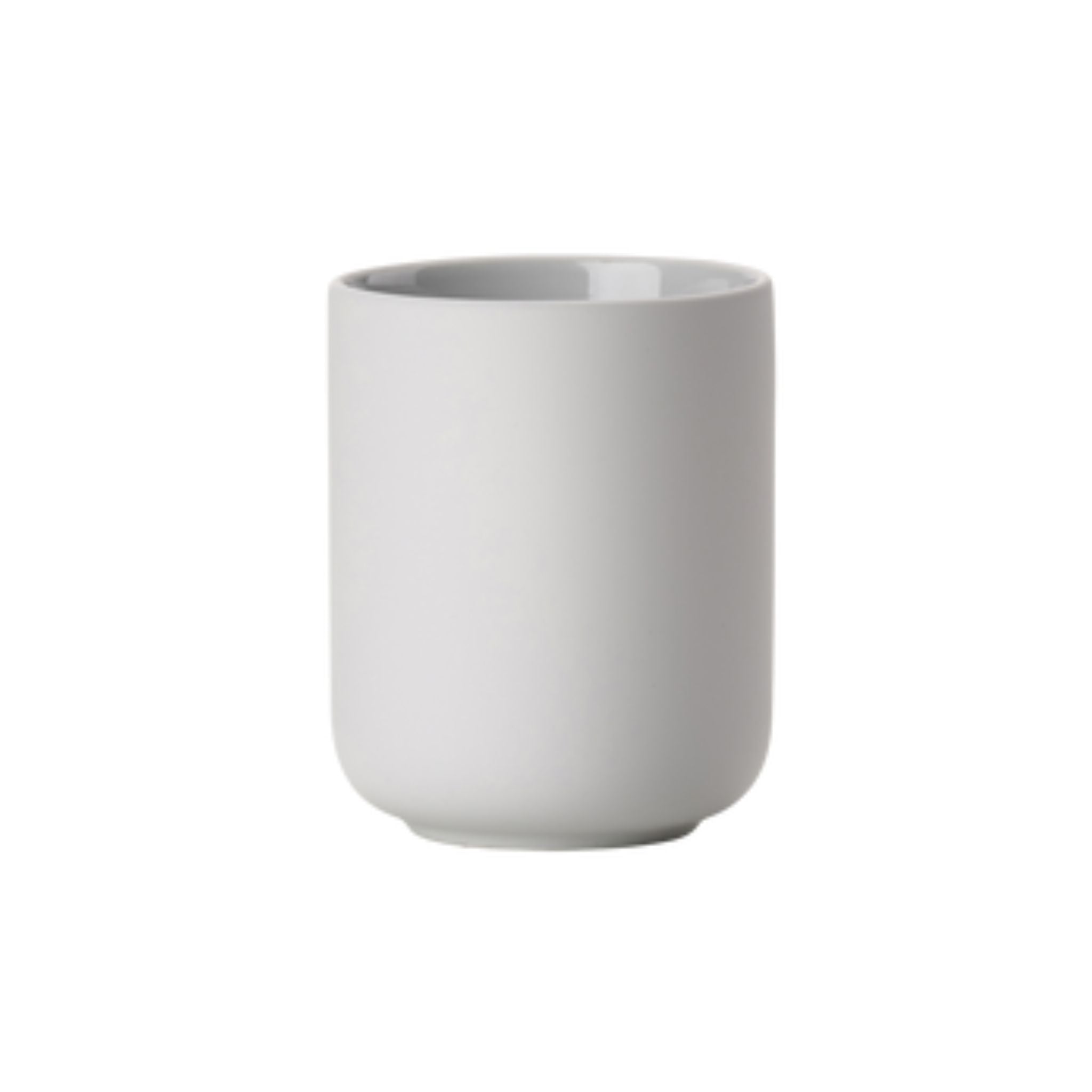ZONE DENMARK Ume Tumbler & Toothbrush Holder - Soft Grey Bathroom Organizer for Modern Home Decor | Perfect for Countertop Storage in Bathroom, Kitchen, or Vanity