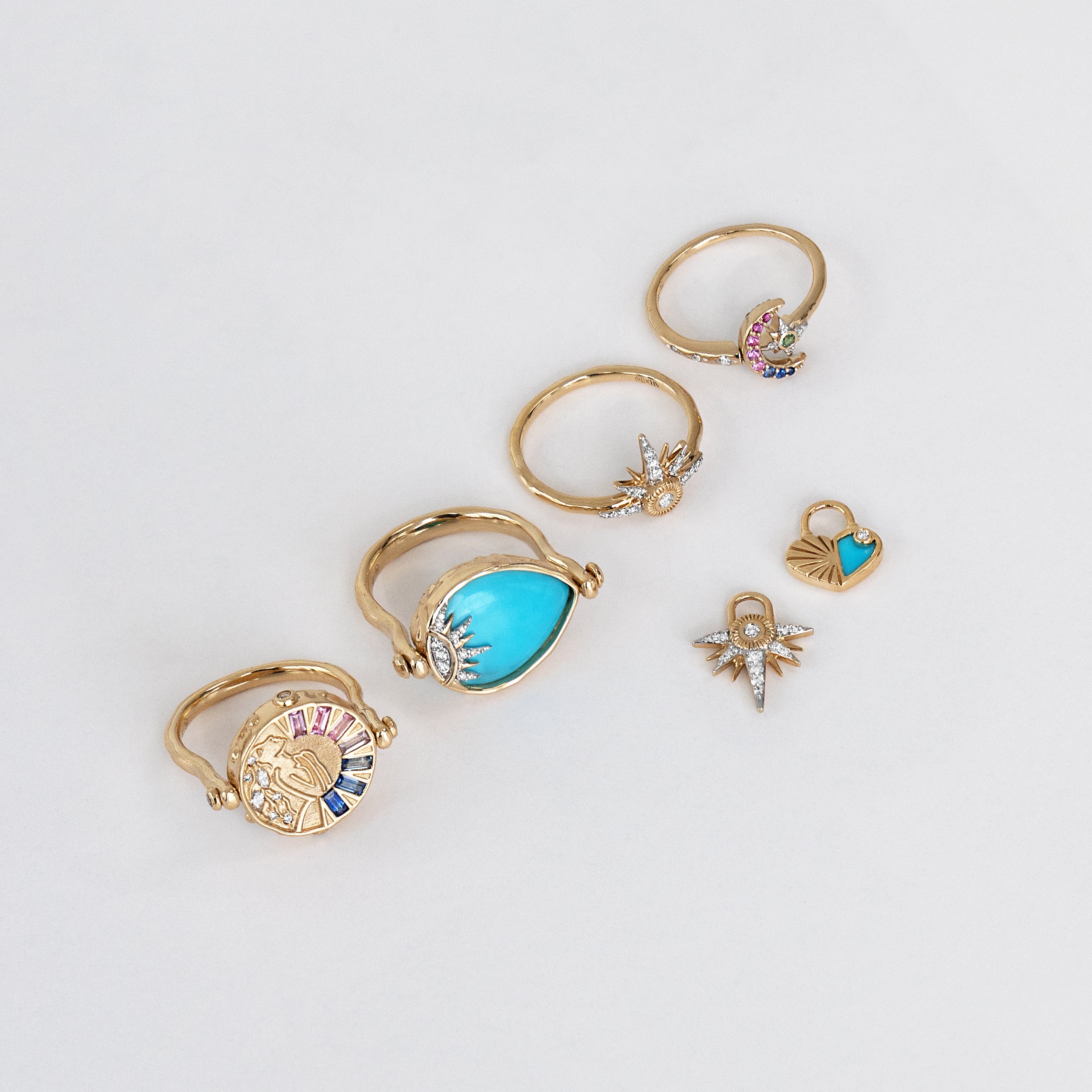 Trendy Lover Flip Ring - Adjustable & Reversible Fashion Jewelry for Women - Perfect for Valentine's Day, Anniversary & Romantic Gifts