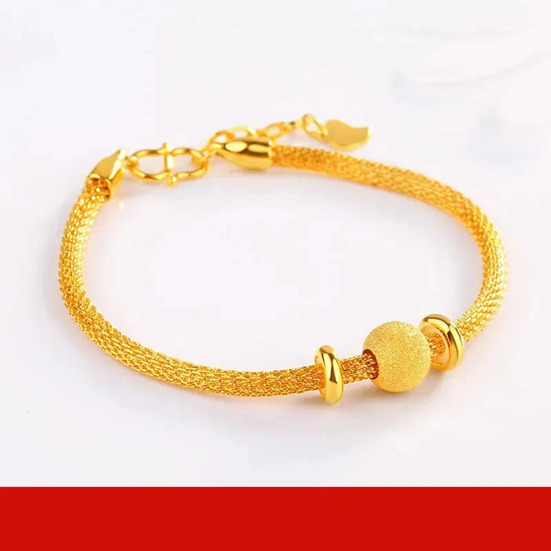 24K Pure Gold Bracelet - 999 Solid Real Gold Bangle with Elegant Butterfly Design | Classic & Trendy Jewelry for Women | Perfect for Gifts, Parties & Special Occasions