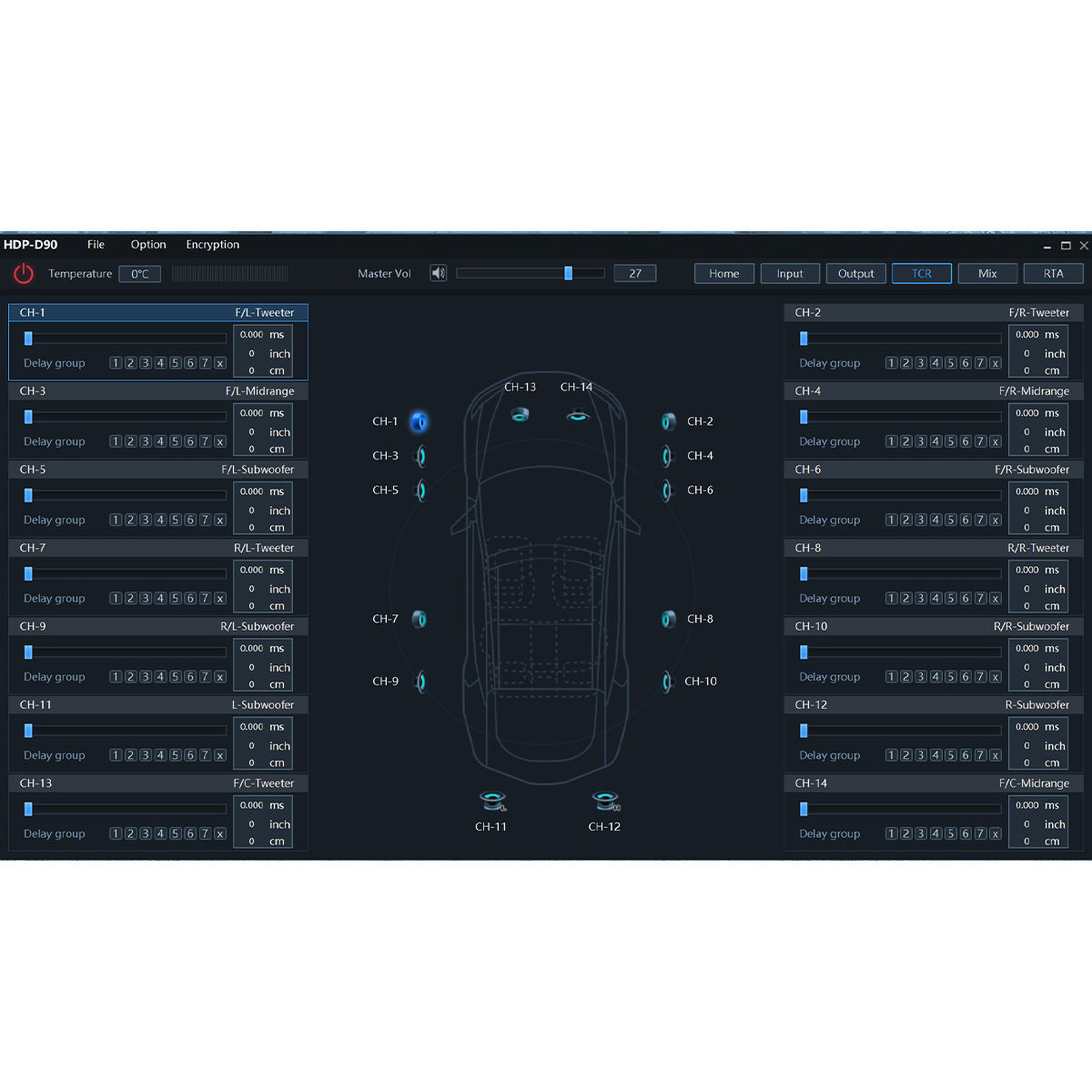 Alpine HDP D90 Status Series DSP Amplifier - High Power Car Audio Amplifier with Digital Signal Processing for Enhanced Sound Quality - Perfect for Car Audio Upgrades and Custom Sound Systems