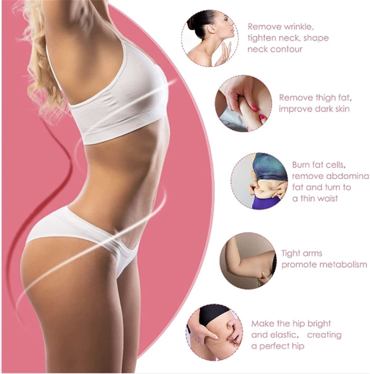 4 in 1 Body Sculpting & Facial Care Machine - Portable Cavitation Beauty Device for Skin Firming, Wrinkle Removal & Cellulite Reduction - Perfect for Home Spa & Professional Salon Treatments