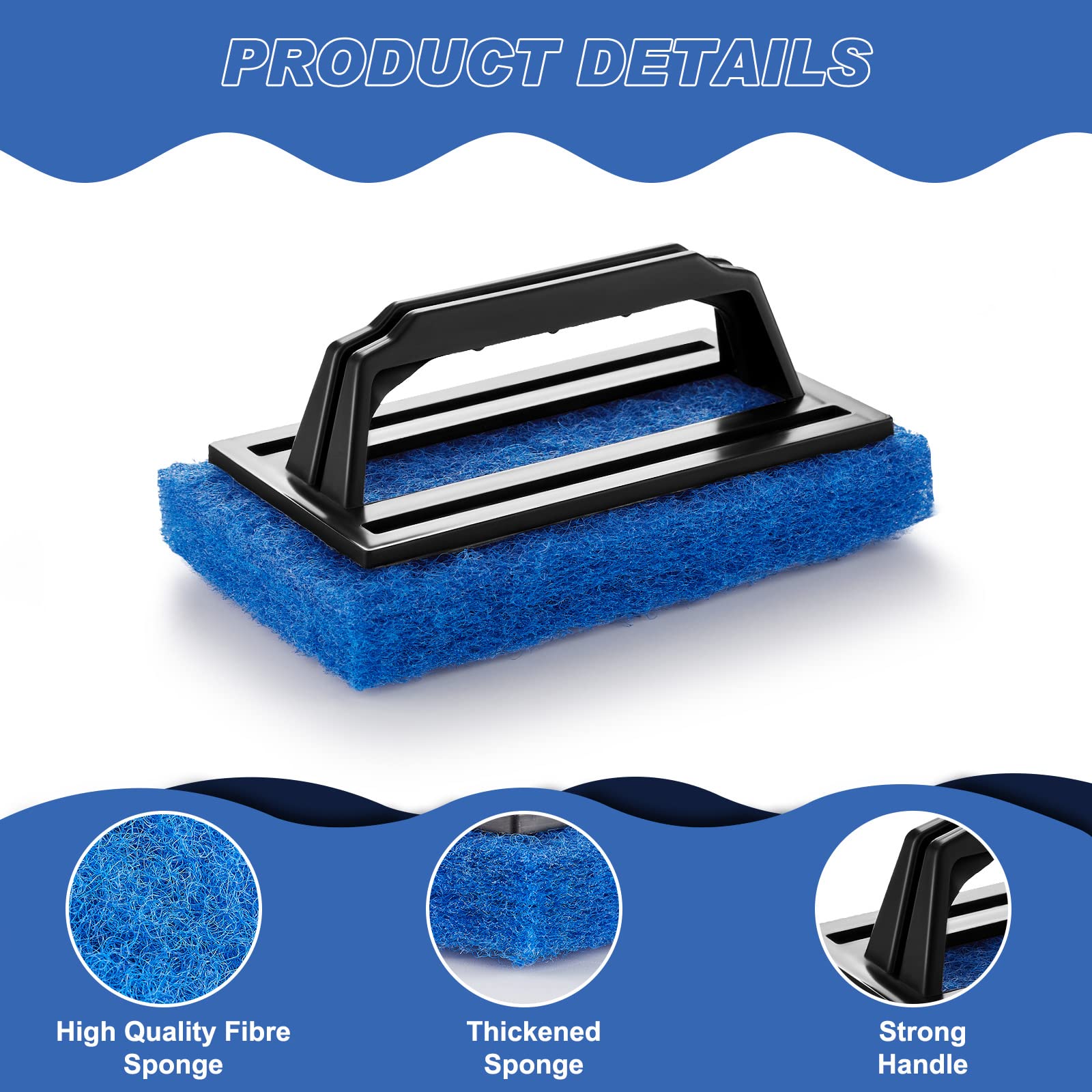 4Pcs Screen Cleaning Brushes - Ink Remover Scrub Pads for Silkscreen Printing & Degreasing