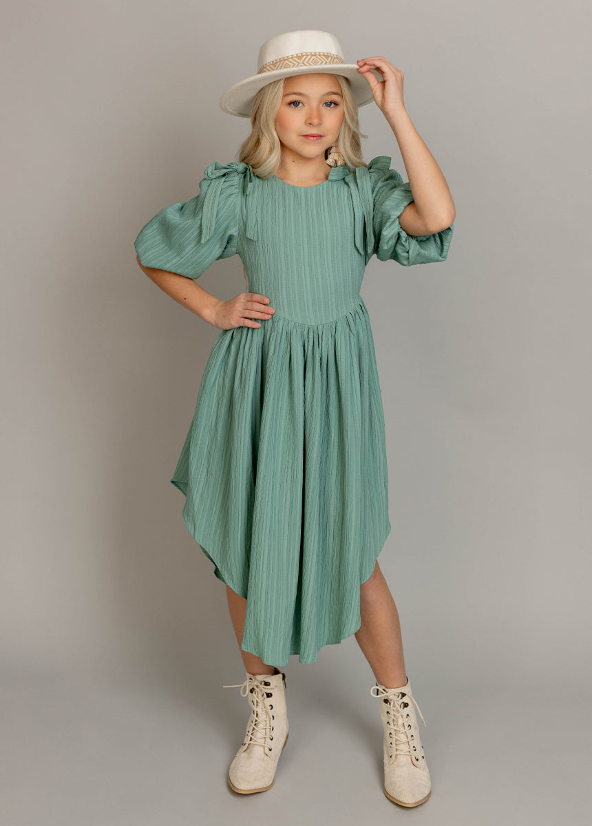 Maylie Women's Floral Print Summer Dress in Aqua Blue - Perfect for Beach Vacations, Brunch Dates & Casual Outings