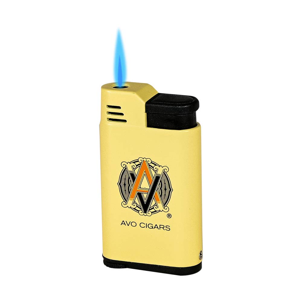 Vertigo Avo Cigars Single Flame Butane Torch Lighter - Perfect for Cigar Smoking, Outdoor Camping & BBQ Use