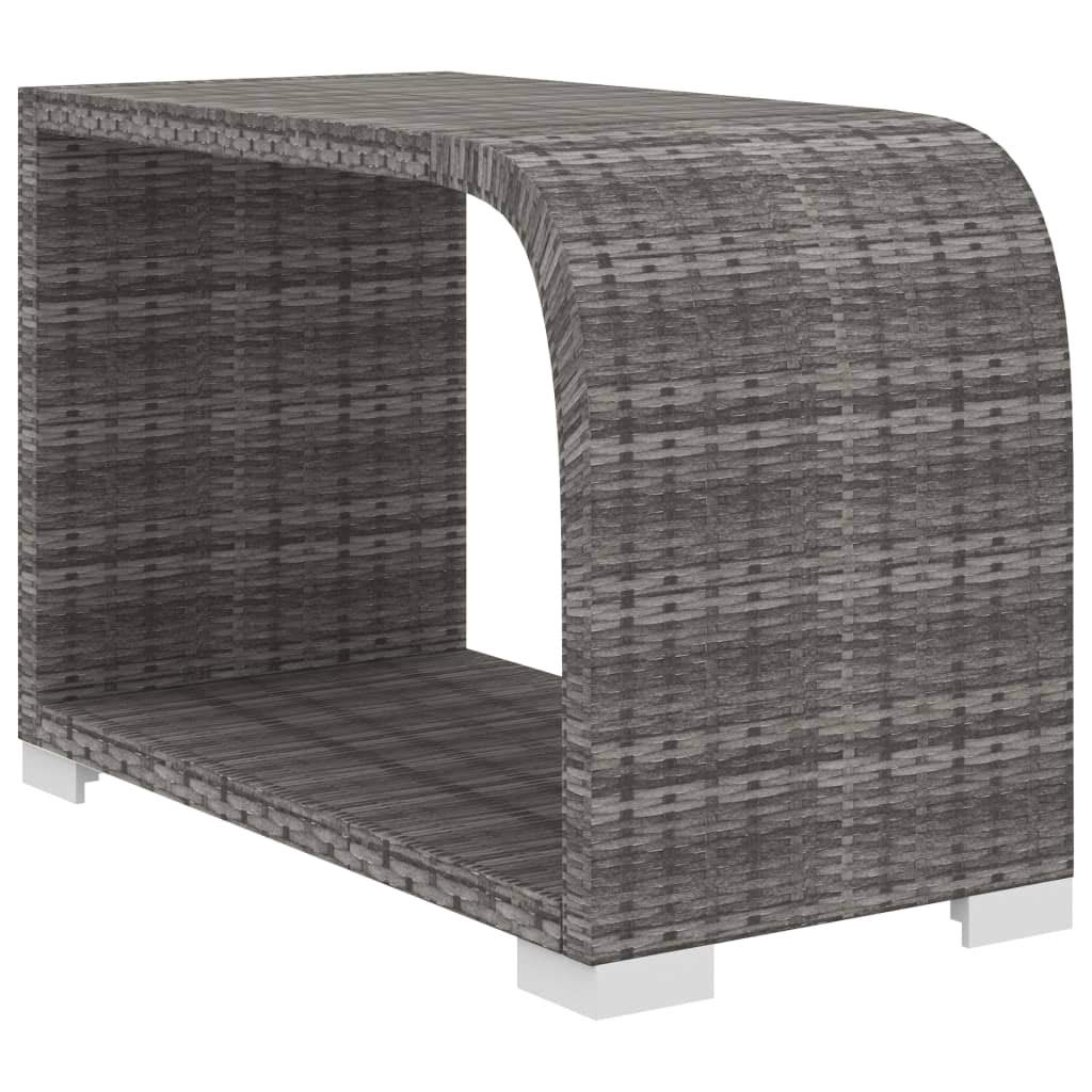 8-Piece Patio Lounge Set with Cushions - Gray Poly Rattan Outdoor Furniture for Porch, Garden, Backyard - Includes Cushioned Seating & Back Sectional - Perfect for Relaxing, Entertaining & Outdoor Conversations