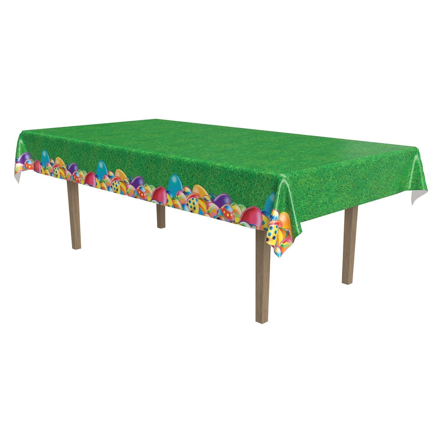 12 Pack Easter Egg Tablecover - Colorful Party Decorations for Easter Celebrations, Home, and Office Parties