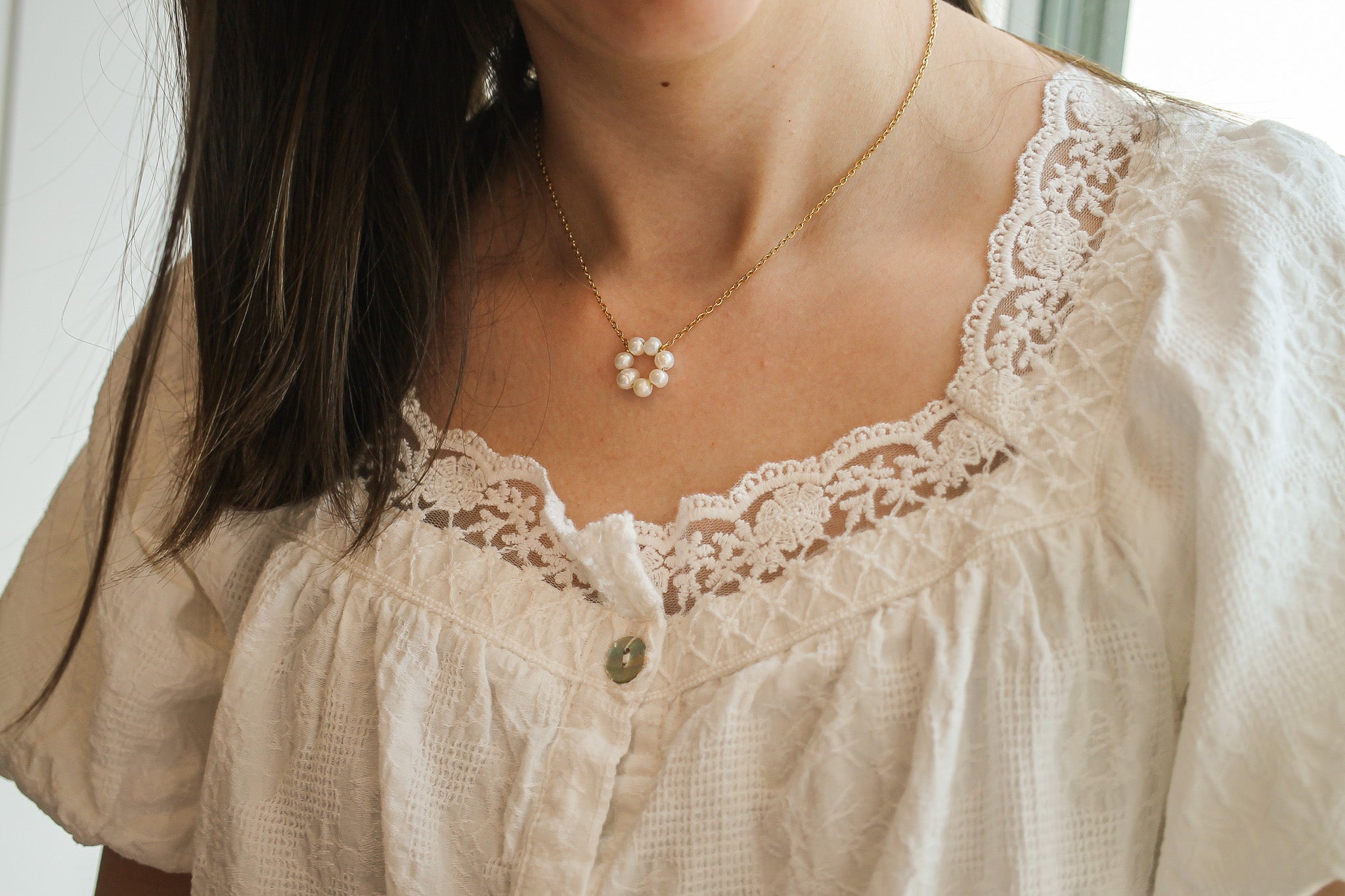 Lucy Freshwater Pearl Necklace - Elegant Women's Jewelry Gift for Wedding, Party & Everyday Wear