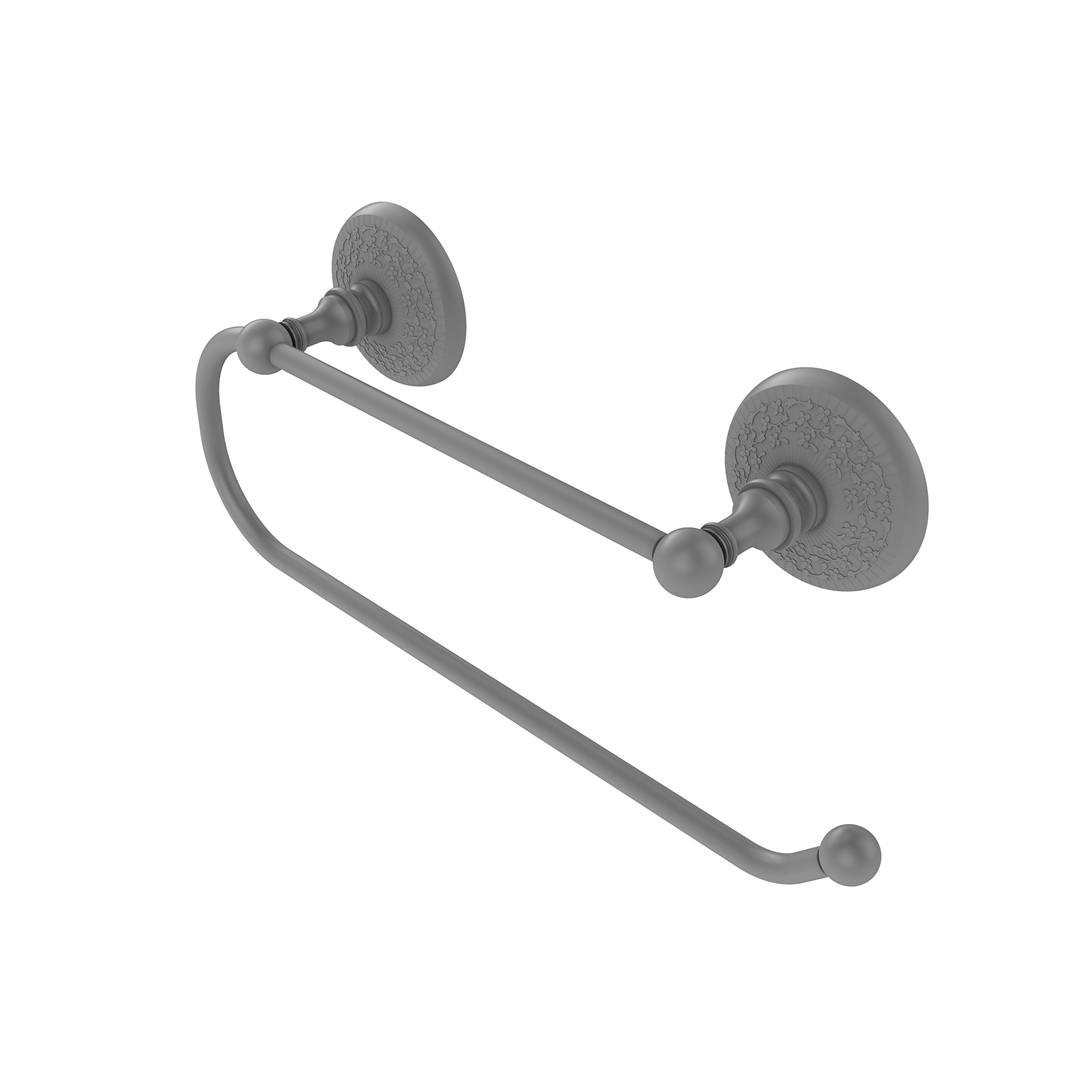Allied Brass Prestige Matte Gray Wall Mounted Paper Towel Holder - Elegant Kitchen & Bathroom Accessory for Modern Homes