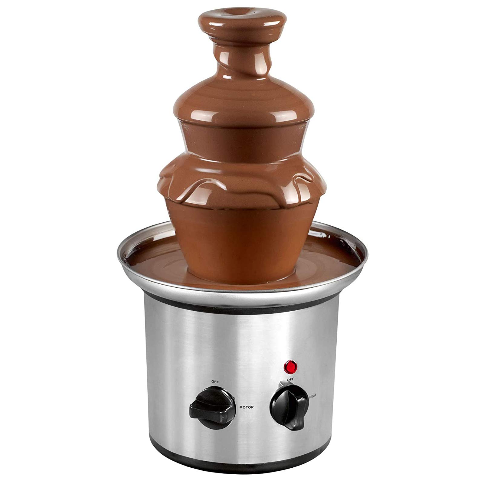 3-Tier Stainless Steel Electric Chocolate Fountain Machine - Perfect for Melting Chocolate at Home, Weddings, Birthdays & Parties | Ideal for Dessert Buffets & DIY Chocolate Treats