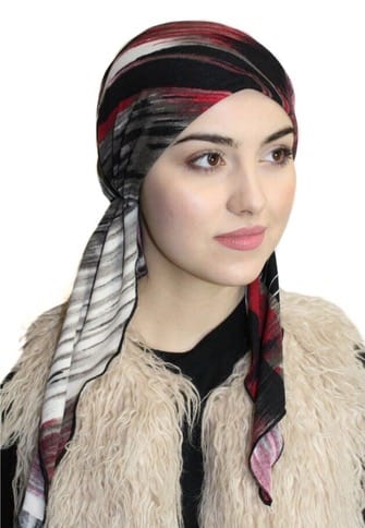 Easy-to-Wear Slip-On Pre-Tied Hijab Head Scarf - Modern Fitted Head Cover for Women - Made in USA - Perfect for Daily Wear, Work & Prayer