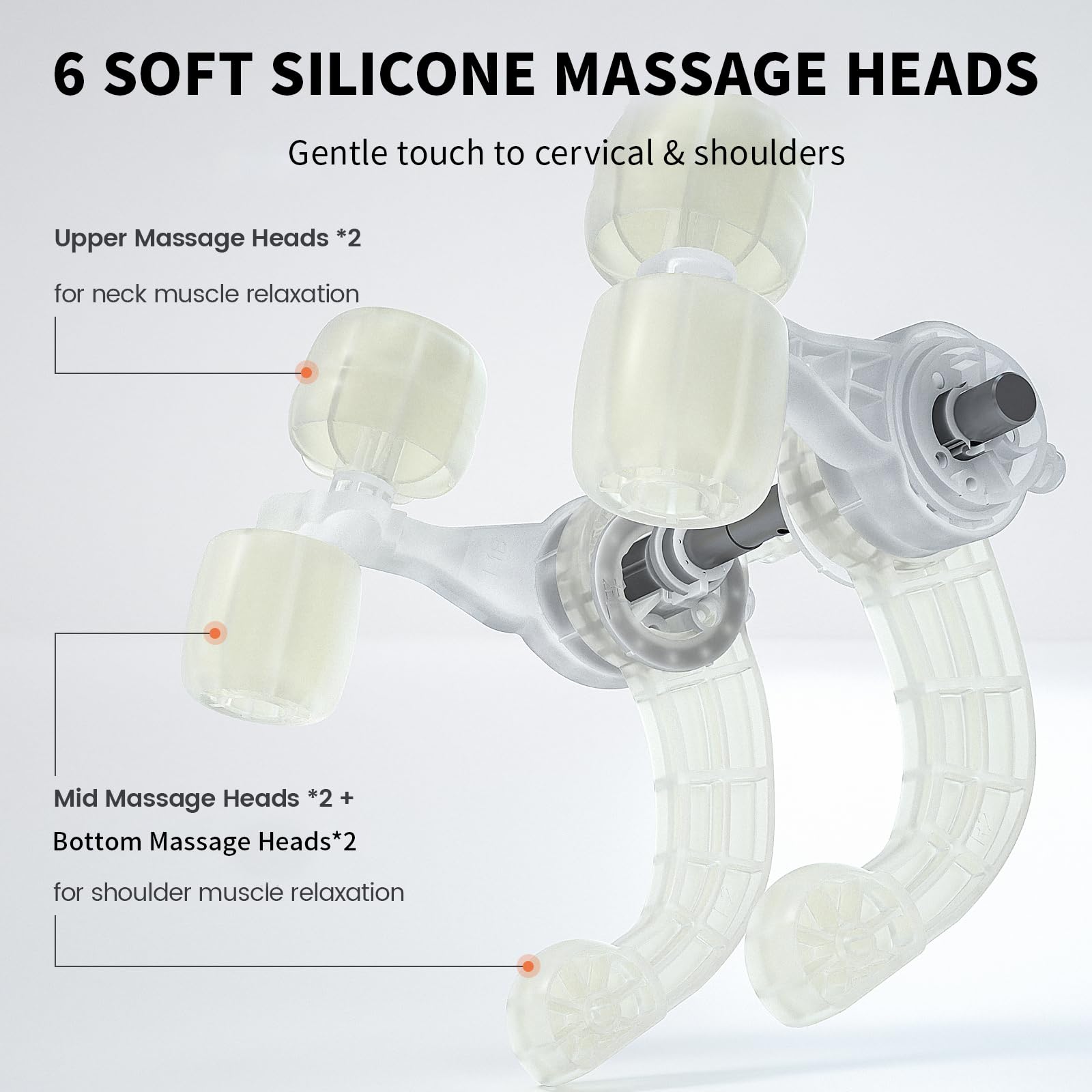 Breo N5 Mini Neck Massager with Heat - Electric Shoulder & Neck Massager for Pain Relief, Deep Tissue Massage, Portable Muscle Relaxation Gift for Home, Office & Travel Use