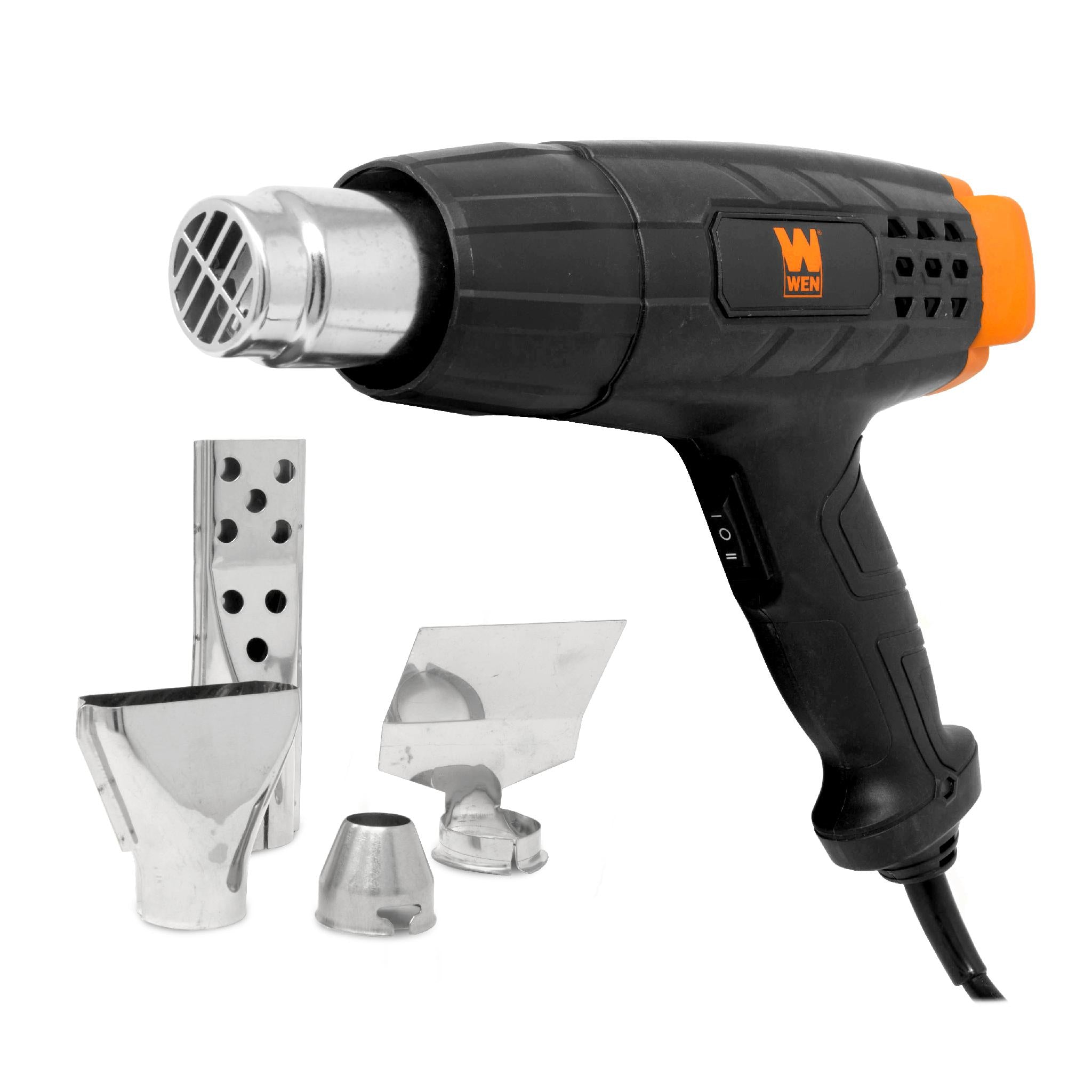 WEN HG1022 12.5 Amp Dual Temperature Heat Gun with 2 Nozzle Attachments - Perfect for DIY Crafts, Shrink Wrapping, Paint Stripping & Home Repairs