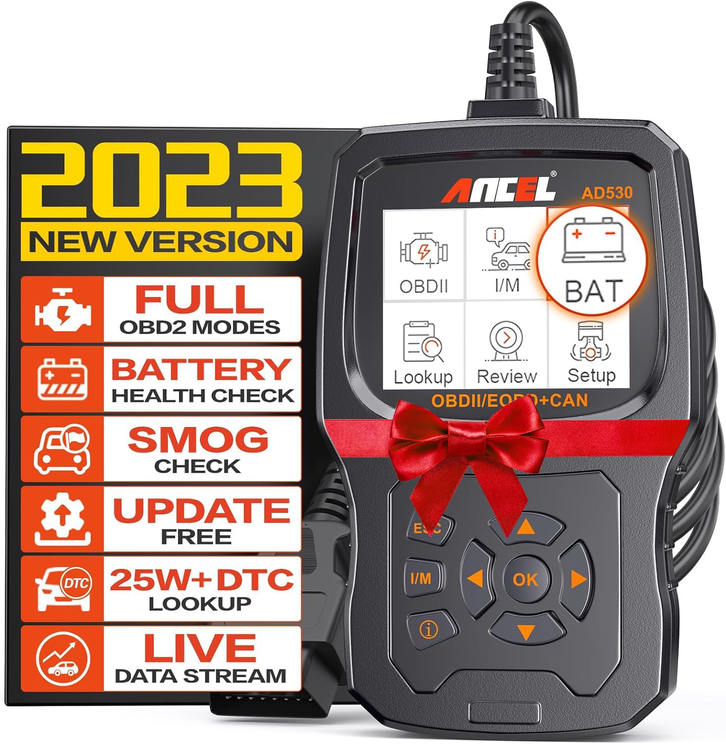 ANCEL AD530 & BST200 12V Car Battery Tester - Digital Auto Battery Analyzer for Cars, Trucks, SUVs - Perfect for Home Mechanics & Professional Diagnostics