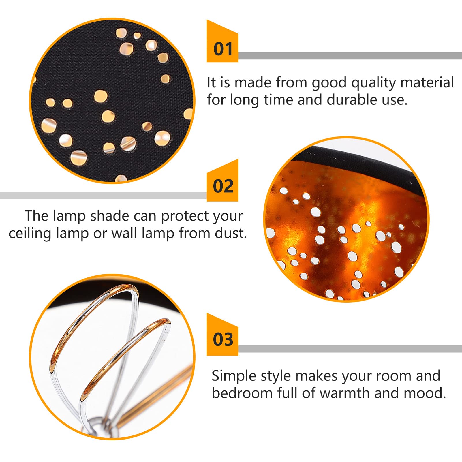 Premium OSALADI Linen Fabric Lampshade - Replacement Chandelier Shade, Wall Candelabra Light Cover for Living Room, Bedroom & Dining Room Decor