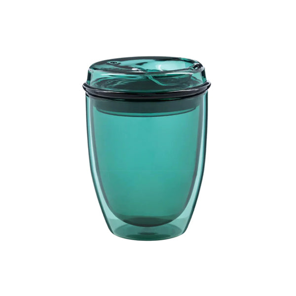 Good Cuppa The Big Reusable Glass Cup - 20oz Large Insulated Tumbler with Lid & Straw for Hot/Cold Drinks - Perfect for Coffee, Tea, Smoothies at Home, Office or Travel