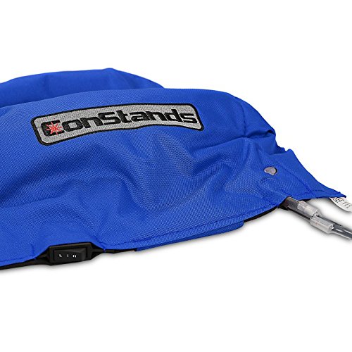 Motorcycle Tire Warmers Set 60-80°F Blue - Compatible with Suzuki GSX-R 1000/R, GSX-R 750/600 - Perfect for Track Days & Racing Performance Enhancement