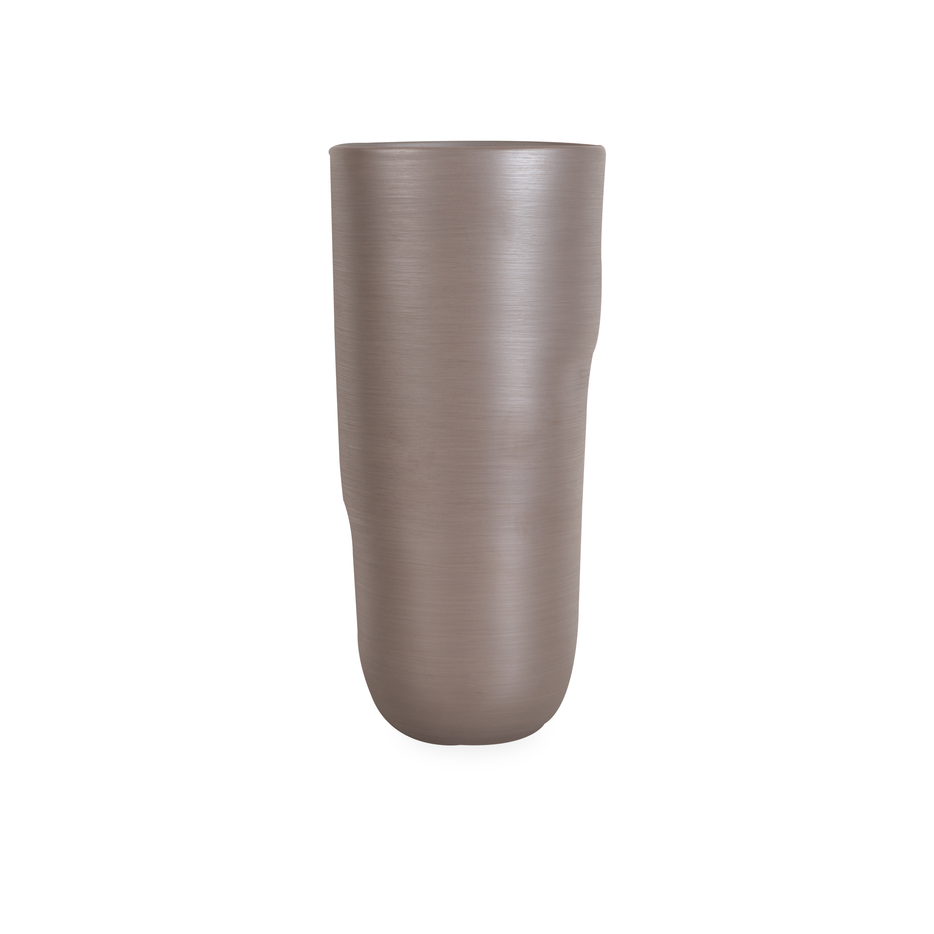 Elegant Taupe Ceramic Vase - Modern Home Decor for Centerpiece, Wedding, Living Room & Office Decorations