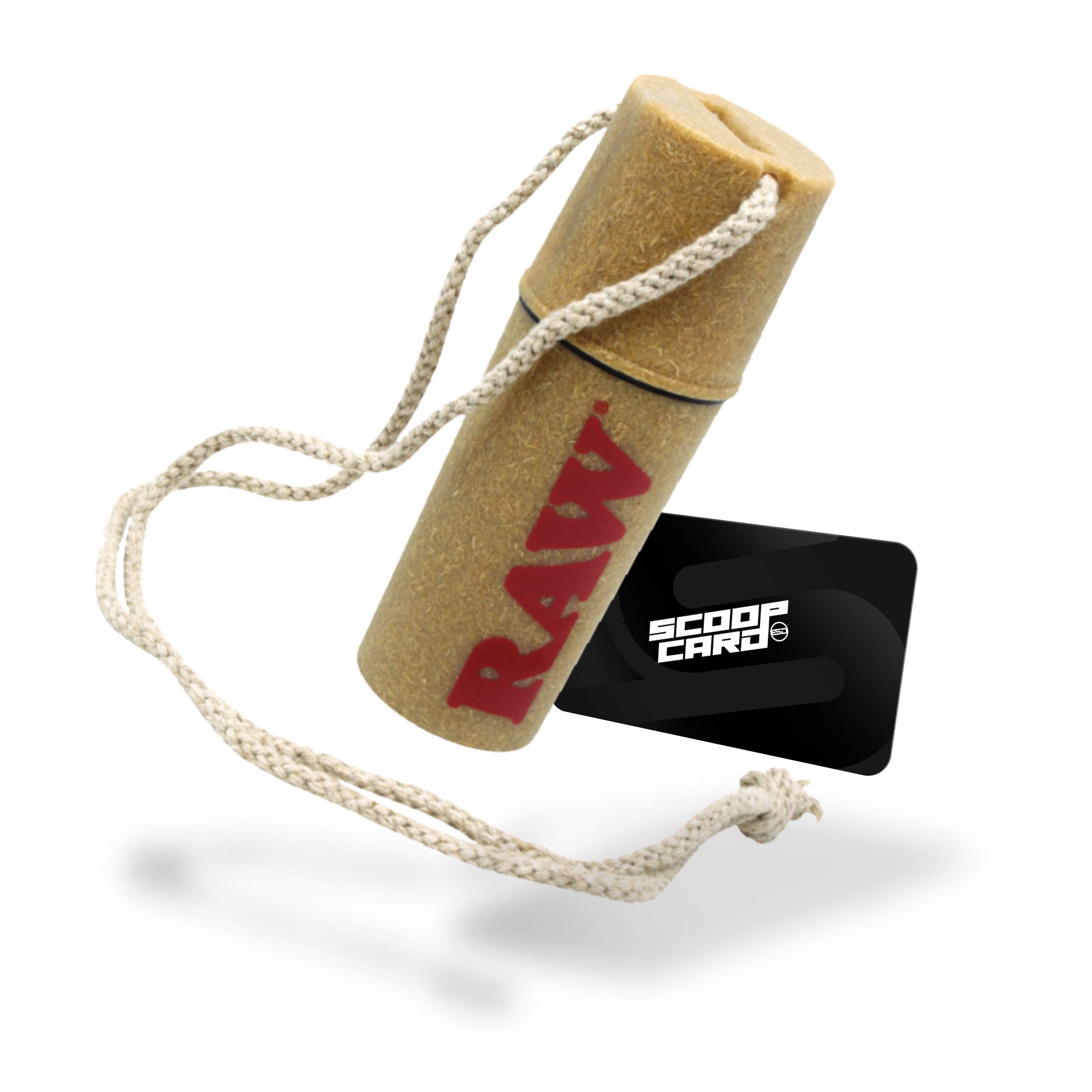 RAW Reserva Wearable Stash Container - Waterproof & Airtight Cylinder with Hemp Cord for Easy Access | Perfect for Travel, Hiking & Outdoor Activities