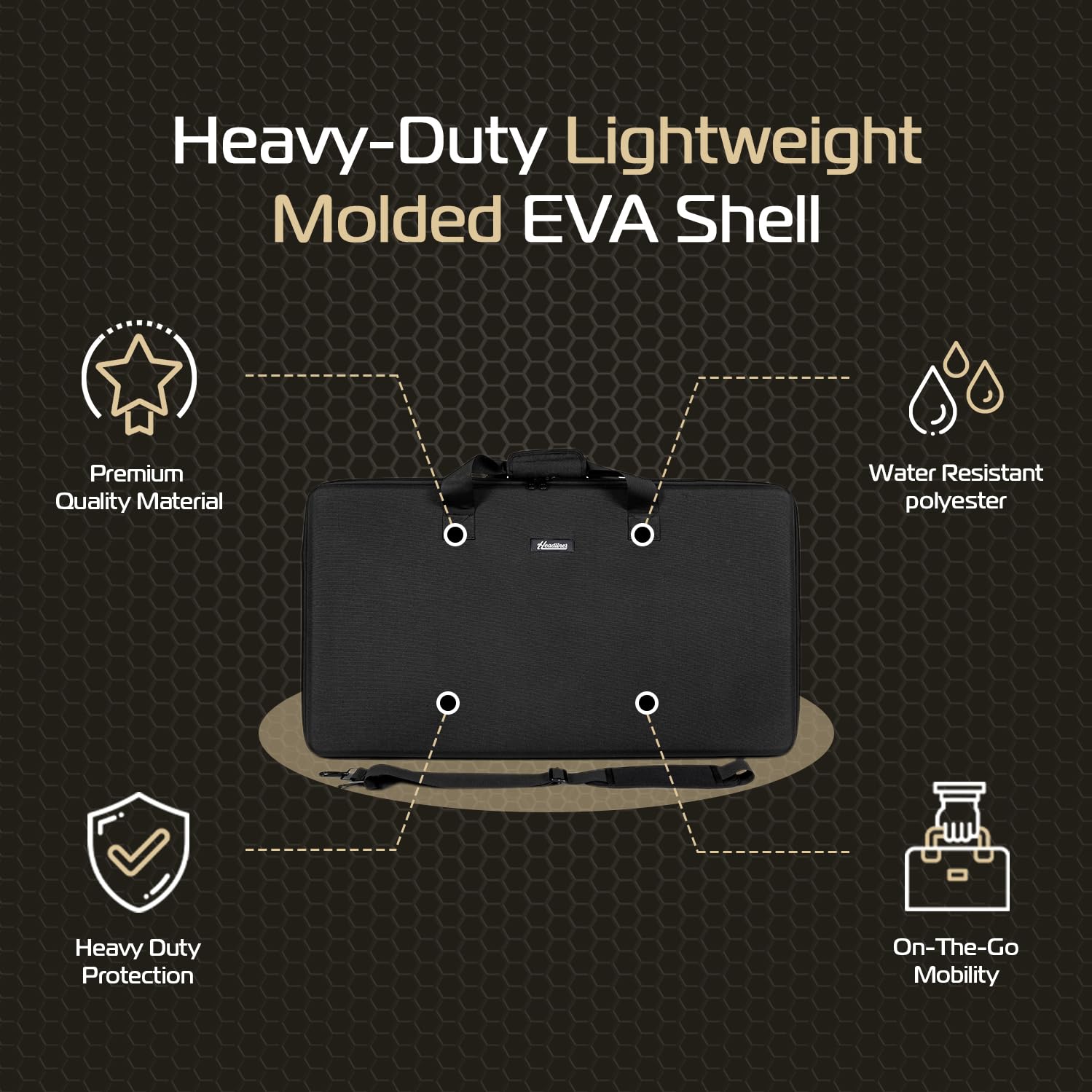 DDJ-REV5 Headliner Pro-Fit™ Protective DJ Controller Case - Perfect for Gigs, Travel & Studio Use