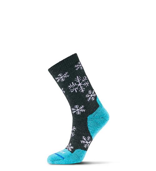 Medium Hiker Striped Crew Socks - Moisture-Wicking Hiking Socks for Men & Women - Perfect for Outdoor Adventures, Camping & Trekking