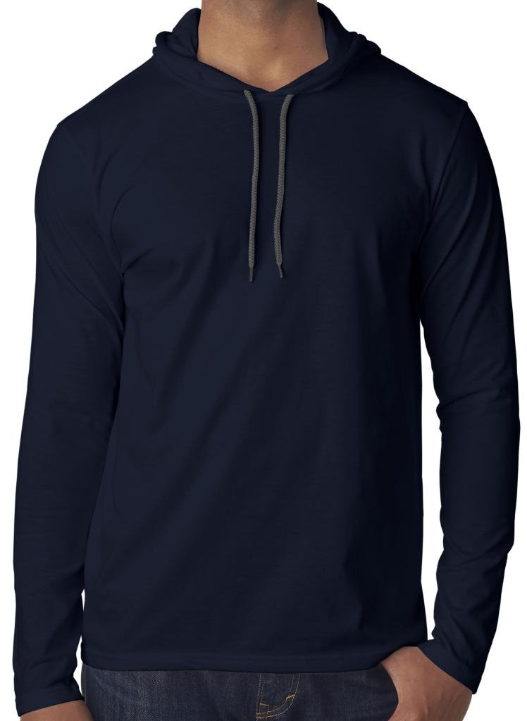 Men's Lightweight Cotton Hoodie Yoga Tee Shirt - Breathable Workout Top for Yoga, Gym & Casual Wear