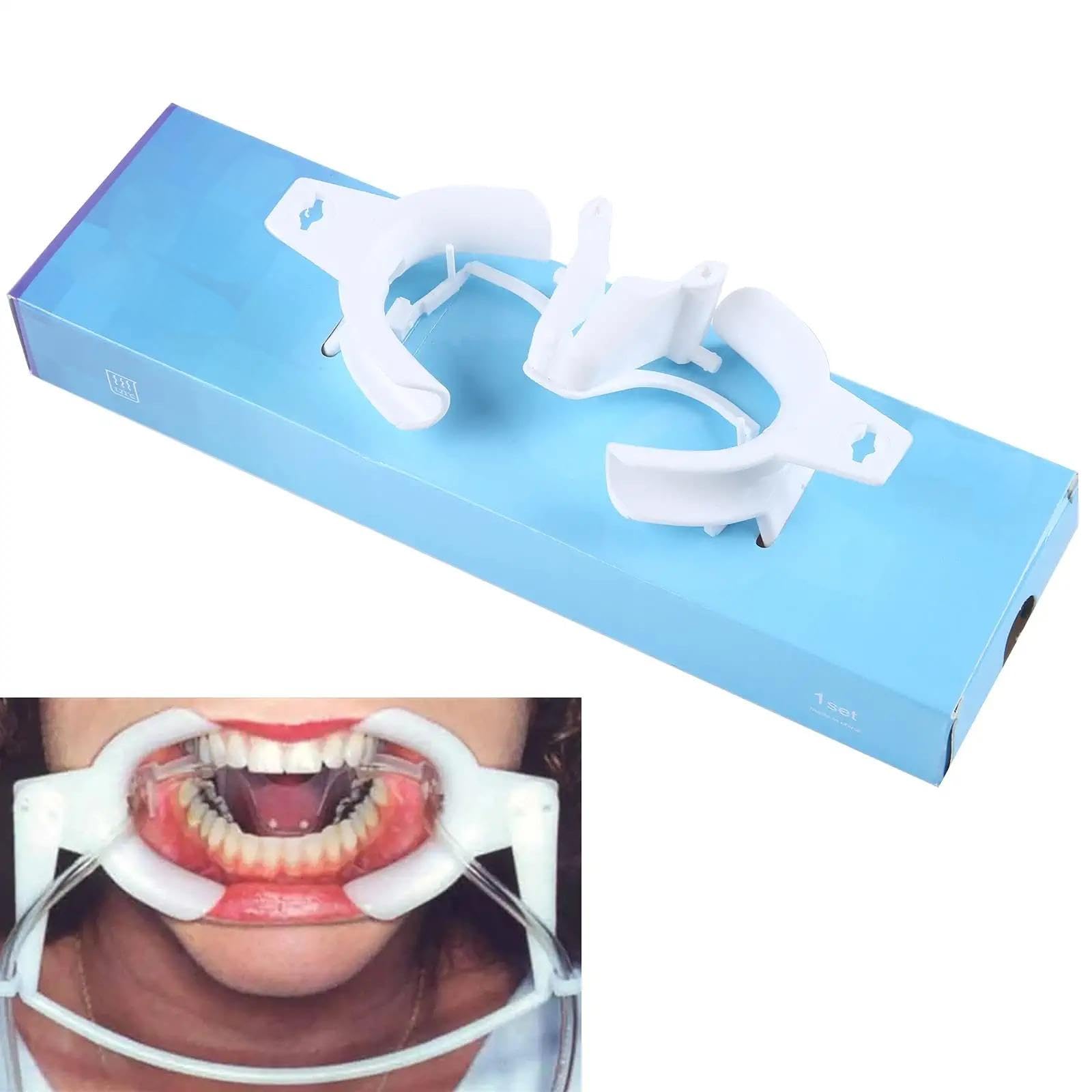Autoclavable Dental Oral Dry Field System with Cheek Retractor, Mouth Opener & Saliva Suction Tube - Teeth Whitening, Orthodontic Treatment & Dentist Tools for Professional Dental Care (Small) - Perfect for Dental Clinics, Teeth Whitening Procedures & Orthodontic Treatments