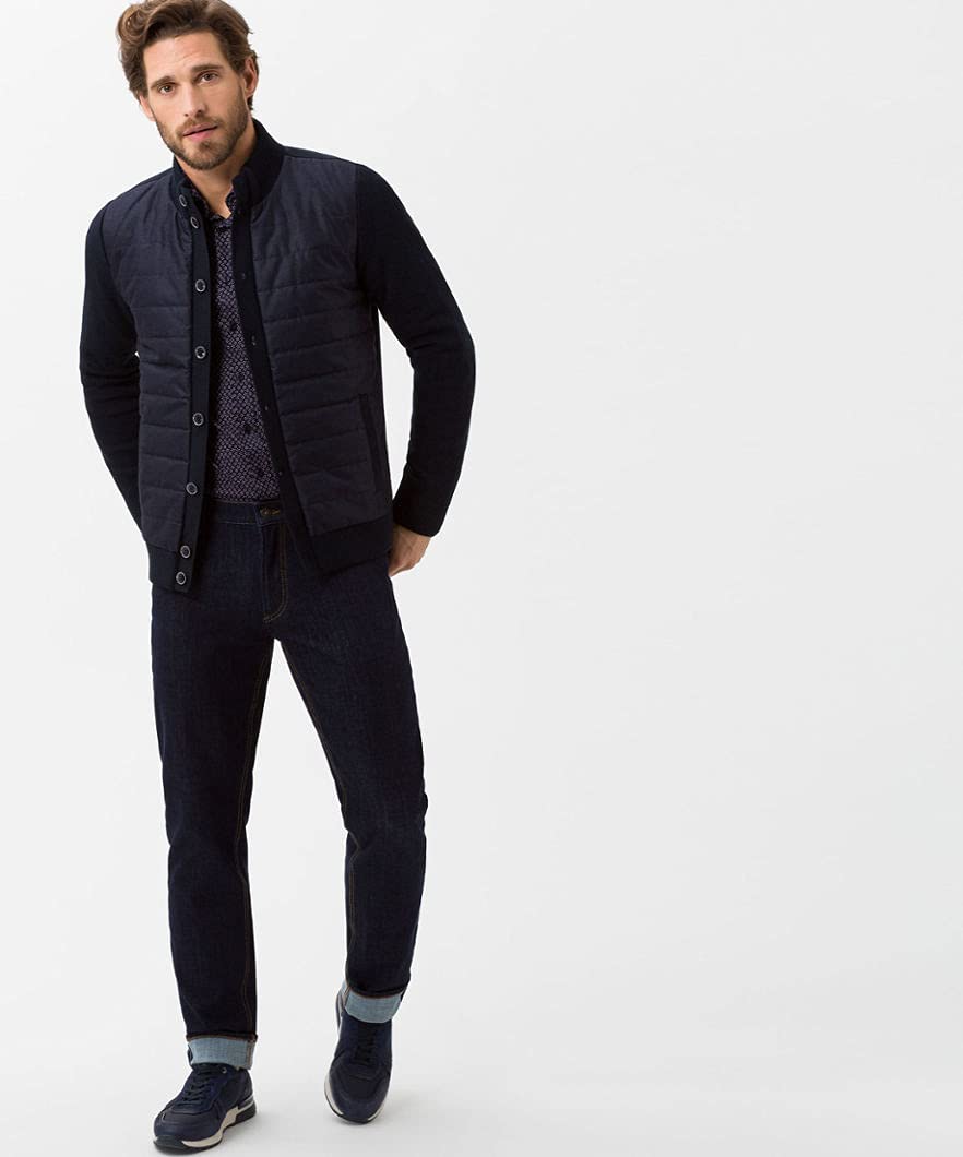 Brax Men's Chuck Hi Flex Denim Slim Jeans - Comfortable Stretch Denim Pants for Casual Wear & Everyday Outfits