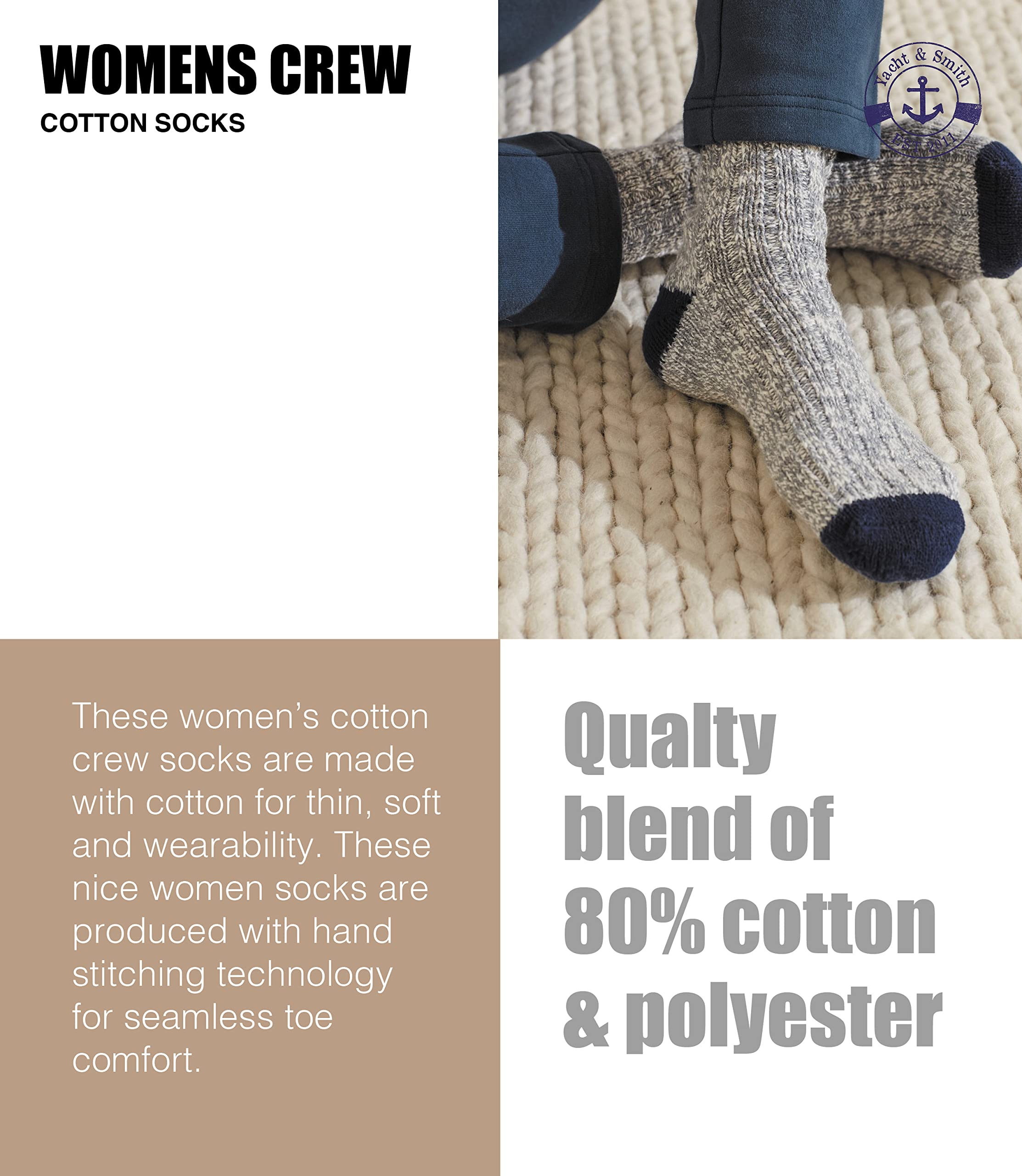 48-Pack Men's & Women's Lightweight Cotton Crew Socks - Bulk Wholesale for Homeless Donations, Comfortable Everyday Wear for Work, Gym & Casual Outfits