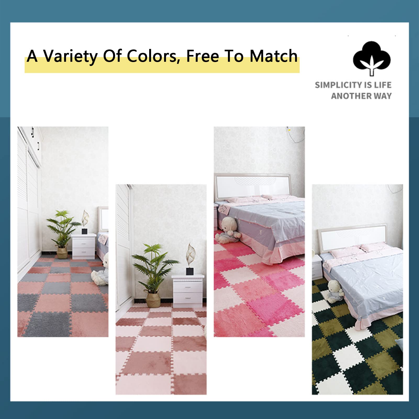 30 PCS Interlocking Foam Play Mats - 12