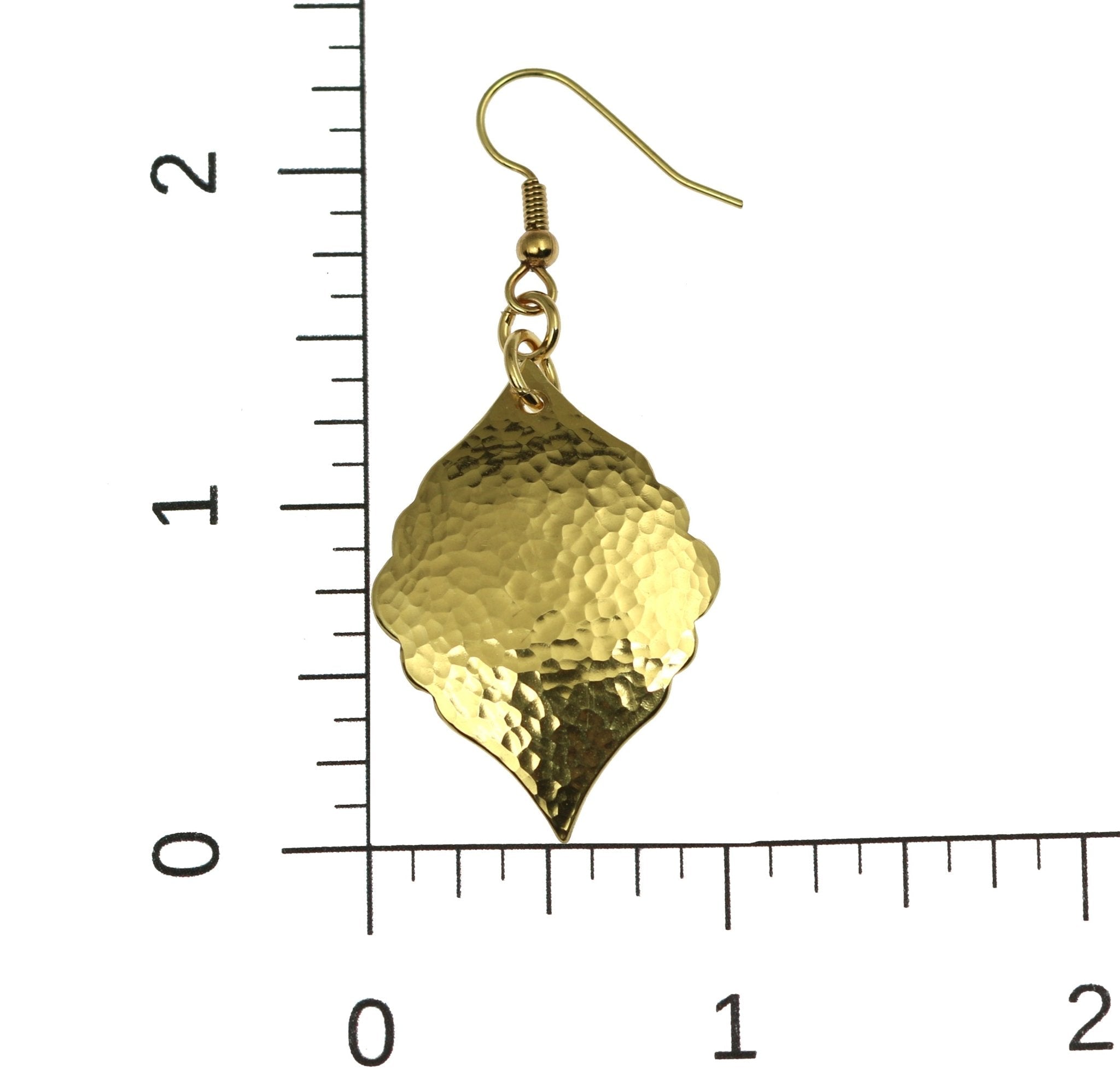 Hammered Moroccan Drop Earrings - 14K Gold Plated Boho Dangle Earrings for Women | Perfect for Weddings, Parties & Everyday Wear