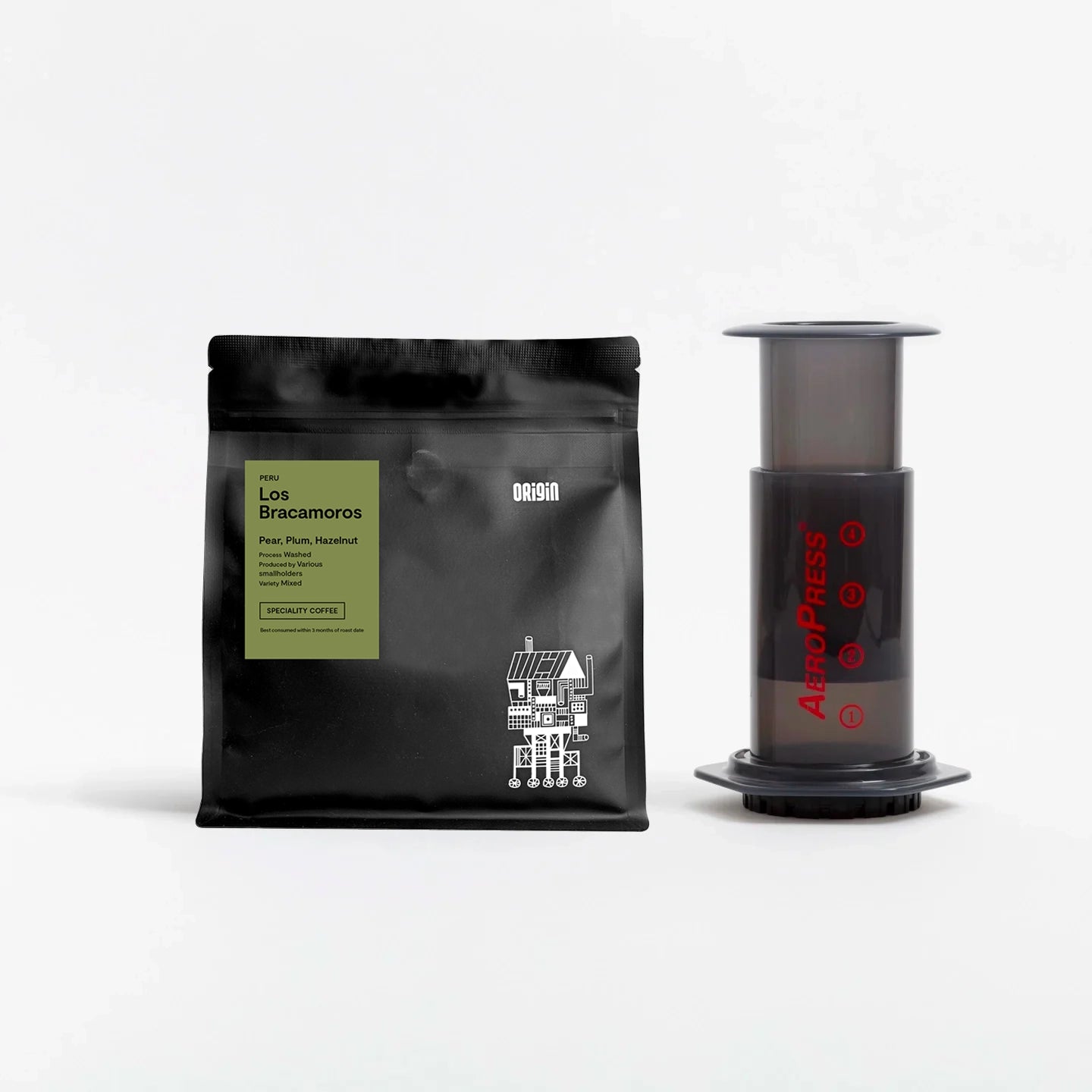 AeroPress Coffee Maker Bundle with Filters & Accessories - Perfect for Travel, Camping & Home Brewing - Makes Delicious Espresso, Cold Brew & More