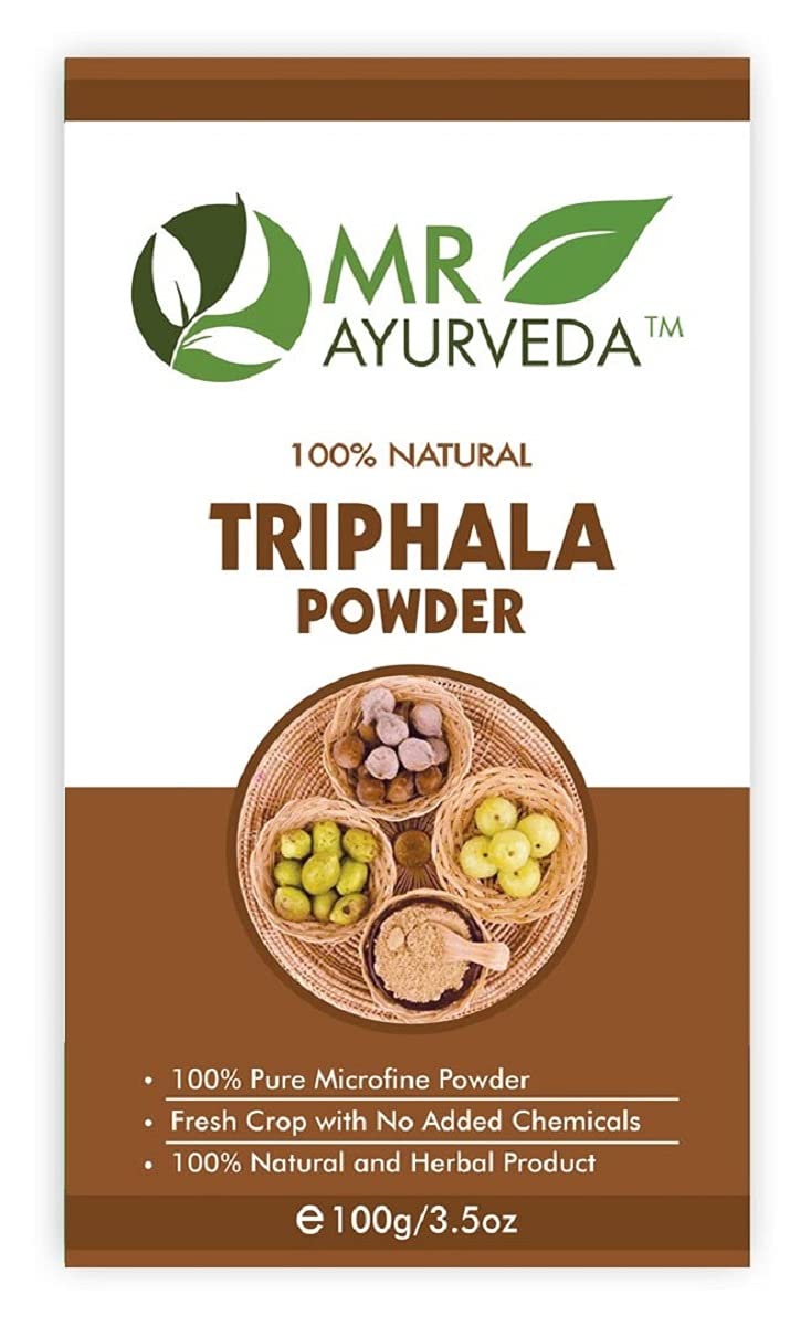 Organic Triphala Powder for Hair, Skin & Face - 100% Natural Ayurvedic Herbal Supplement (100g) | Supports Digestion, Detox & Glowing Skin | Perfect for Daily Wellness Routine & Ayurvedic Remedies