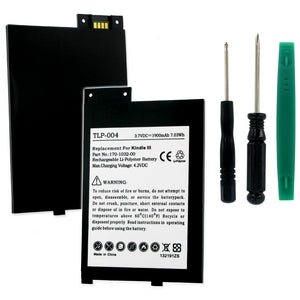 Amazon Kindle 3 Replacement Battery 3.7V with Tools (Model 170-1032-00) - Perfect for Extended Reading Sessions & Travel Use