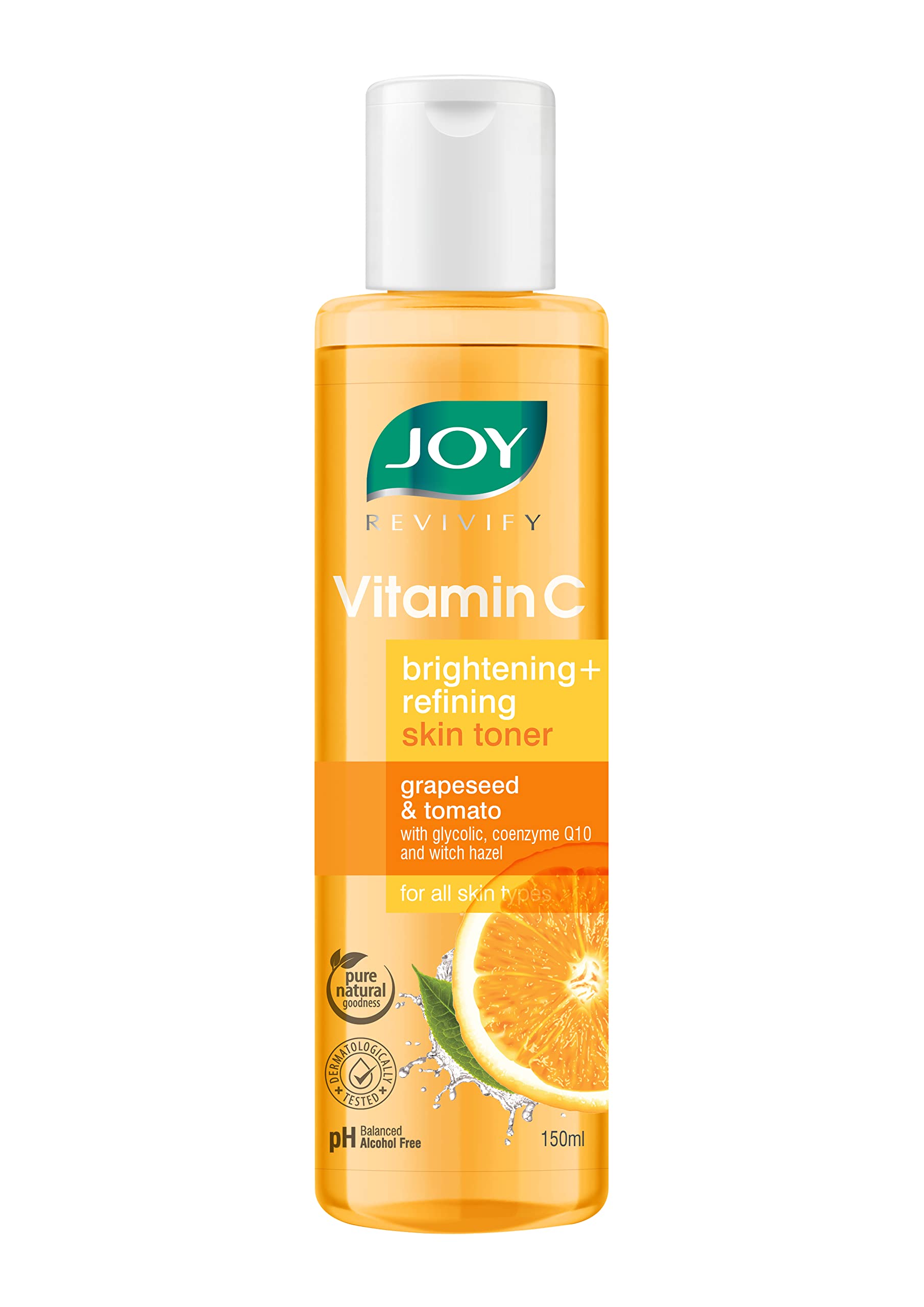 Alcohol-Free Vitamin C Face Toner for Glowing Skin - 150ml Brightening Toner with Hyaluronic Acid & Natural Fruit Extracts | Gentle Formula for All Skin Types, Men & Women | Perfect for Daily Skincare Routine & Hydration Boost
