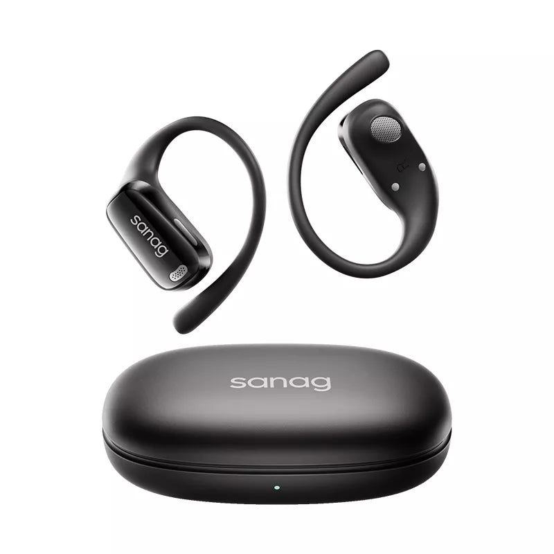 Sanag C30S Wireless Bluetooth Headphones with Ear Hook - Open Ear Air Conduction Sport Headset for Running, Cycling & Workouts - Sweatproof Lightweight Comfort for Gym, Jogging & Outdoor Activities