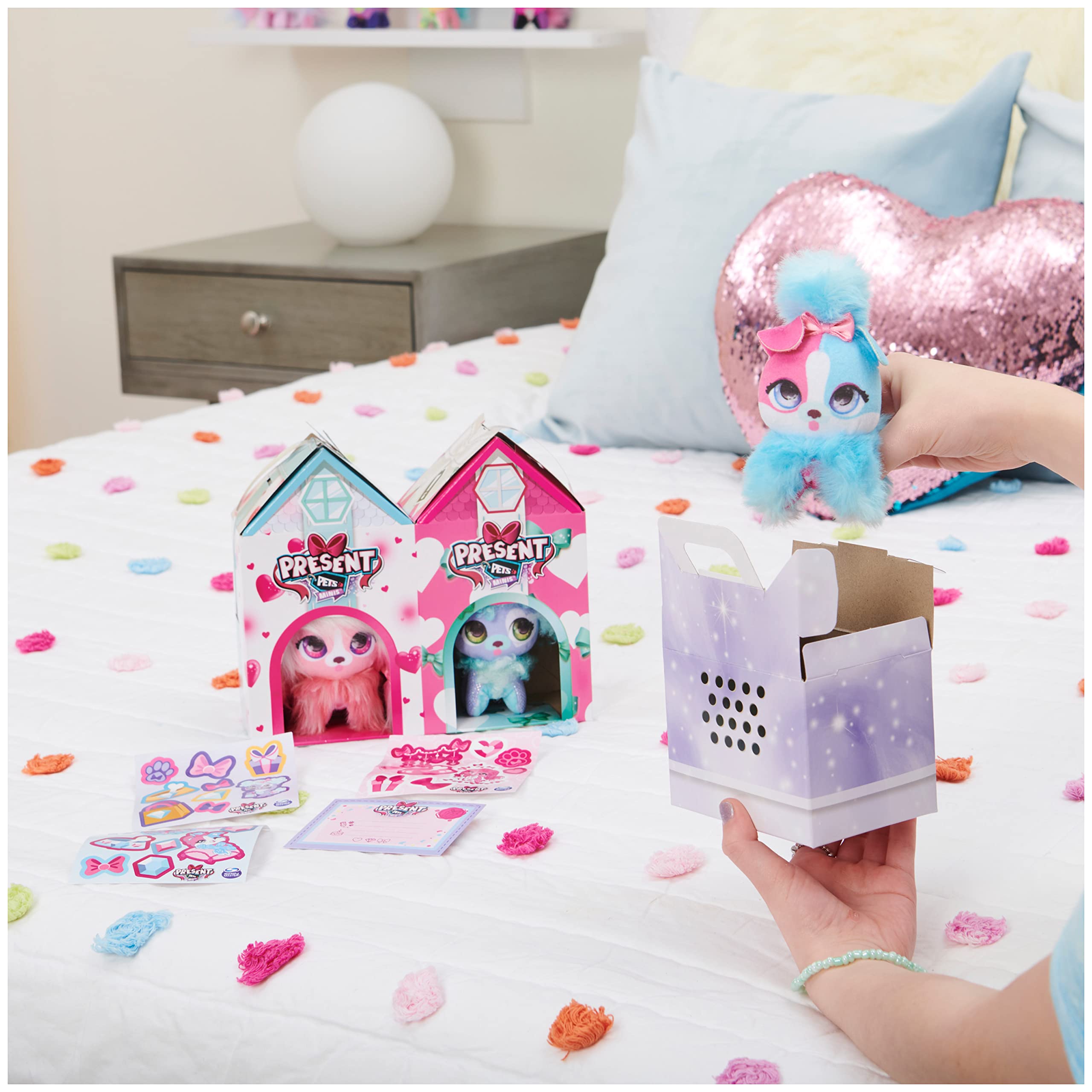 3-Pack 3-Inch Fluffy Plush Toys for Kids - Cute Mini Stuffed Animals, Perfect Gift for Girls Age 5+ | Birthday, Party Favors, Bedroom Decor