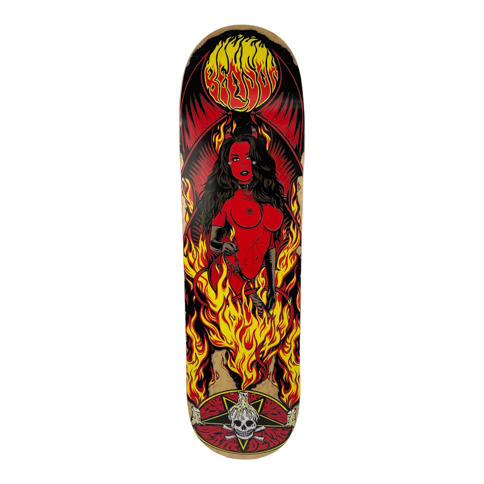 Benson Devil RED Pro Skateboard Deck for Women - Death Skateboards - Choose Your Size - Perfect for Street Skating & Park Tricks