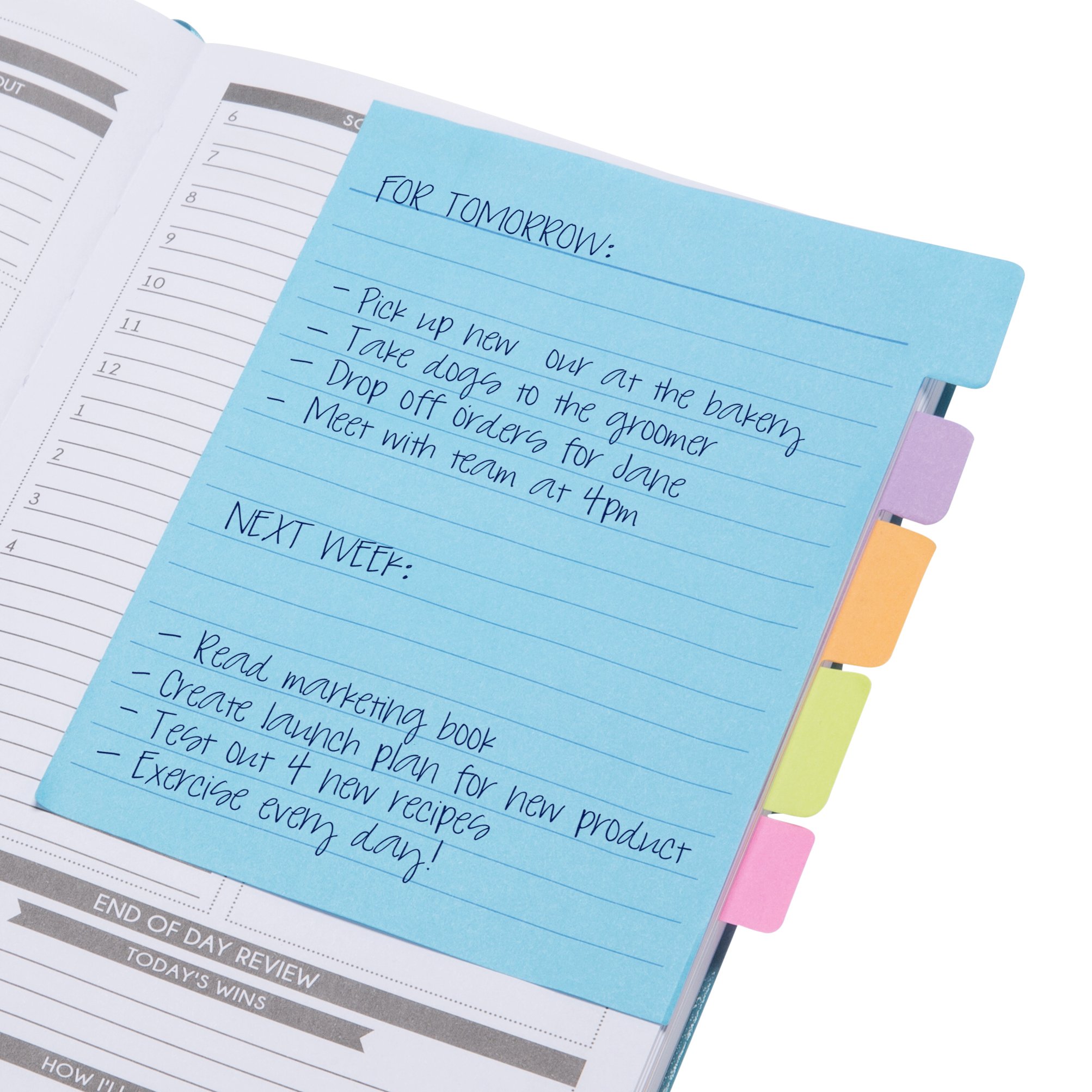 Black Undated Full Year Weekly Planner - 12 Month Productivity Organizer with Classic Sticky Notes by Panda Planner | Perfect for Work, School & Personal Goal Tracking