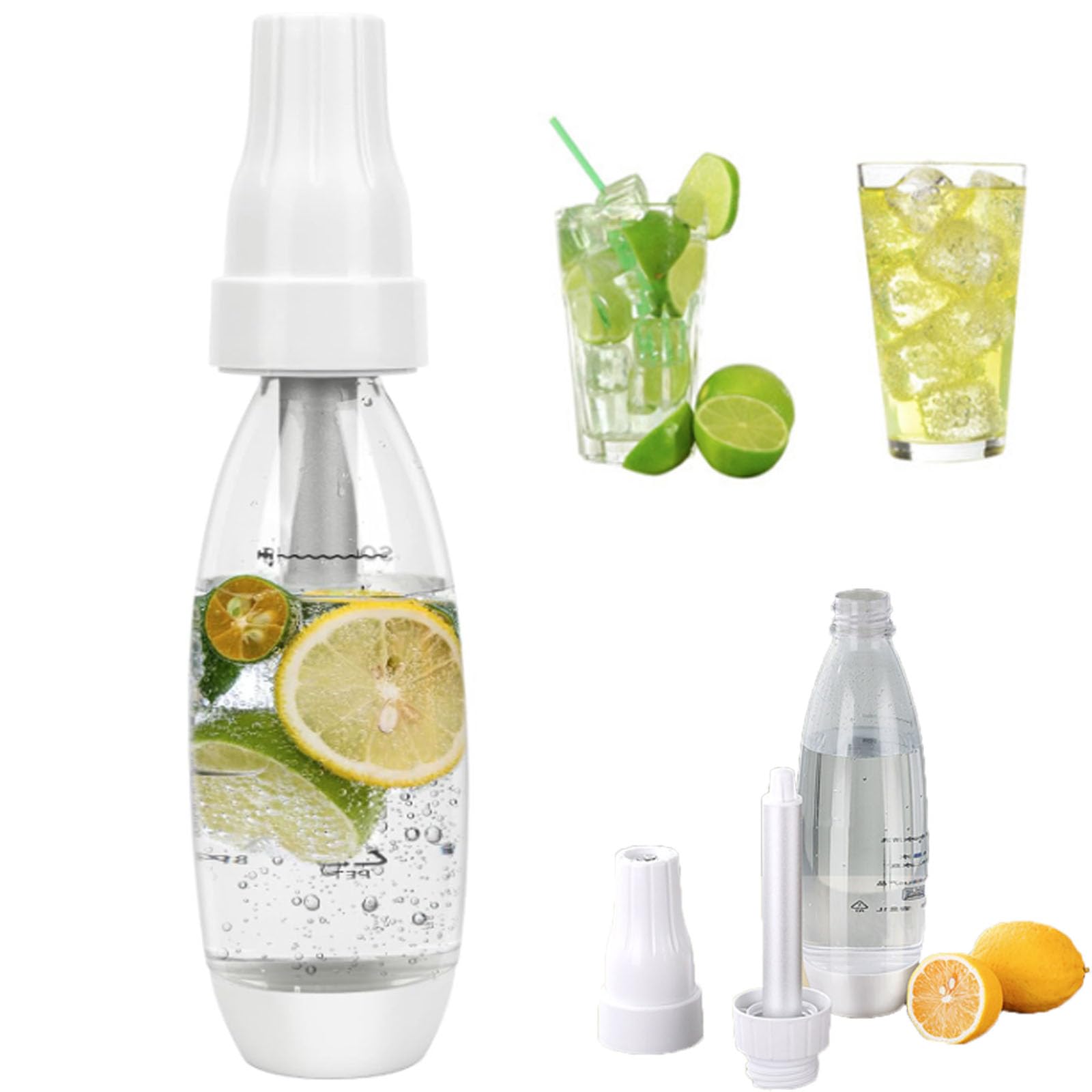 Portable Soda Maker Machine - DIY Sparkling Water Carbonator for Fresh Seltzer & Carbonated Drinks | Perfect for Home, Office & Outdoor Use
