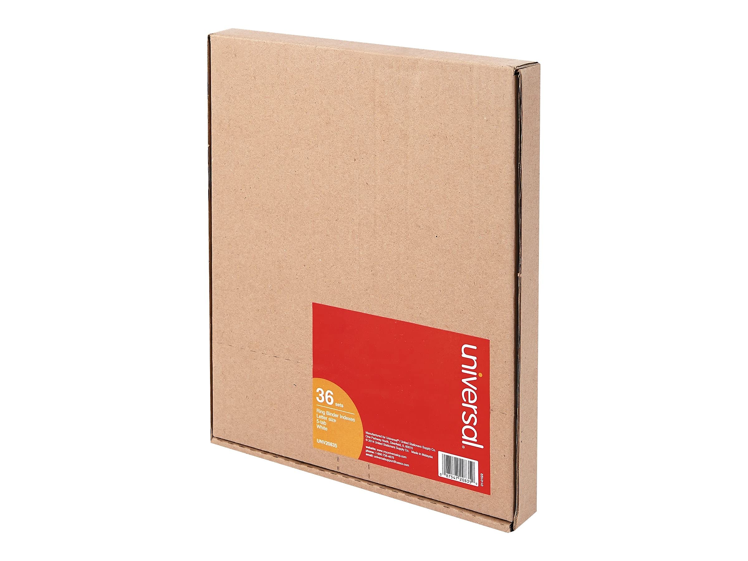 Economy Tab Dividers - 36 Sets per Box, 5-Tab Index Dividers for Organizing Files, Folders, and Documents - Perfect for Office, School, and Home Organization