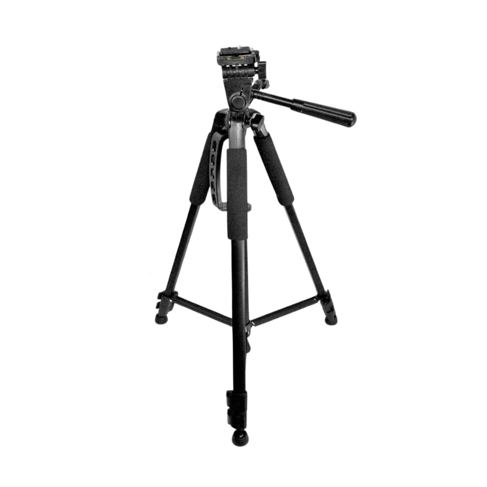 Professional 75-inch Camera Tripod with 3-Way Panhead & Bubble Level - Compatible with Canon, Nikon, Sony, Pentax, Sigma, Fuji, Olympus, Panasonic, JVC, Samsung DSLR Cameras & Camcorders - Perfect for Photography, Videography, Live Streaming & Outdoor Shooting