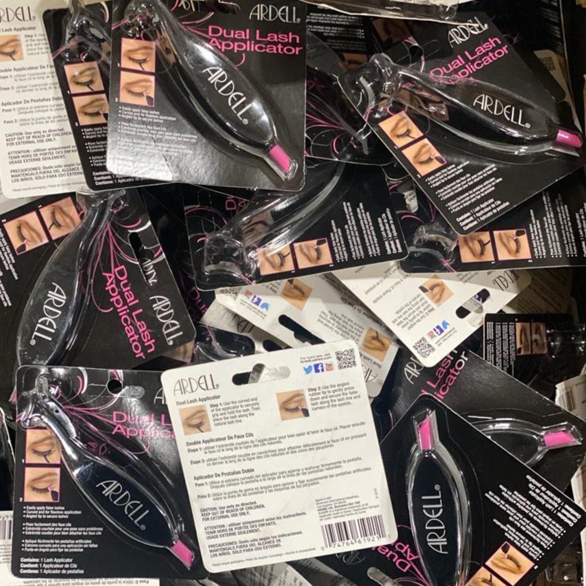 Ardell Dual Lash Applicator - 50 Piece Box of Professional Eyelash Tweezers for Perfect False Eyelash Application - Ideal for Salon, Home Use & Makeup Artists