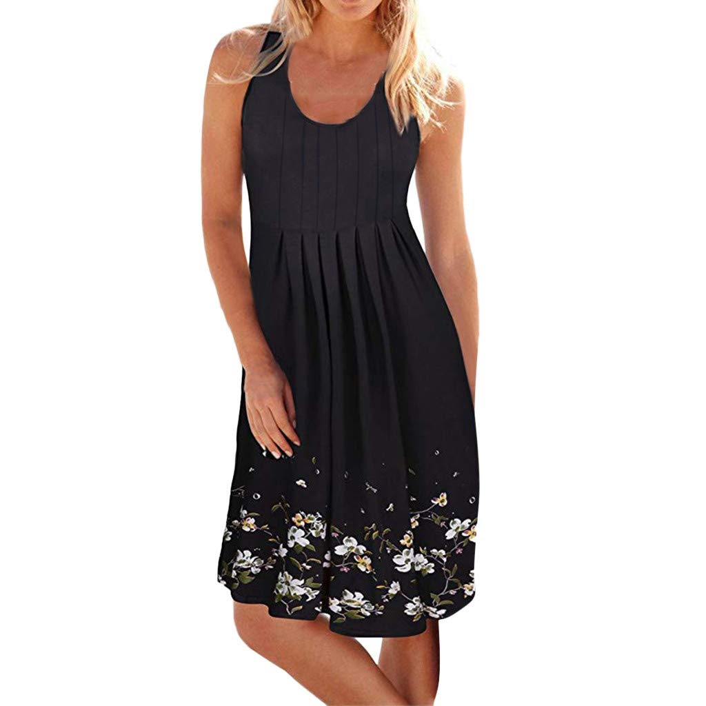 Elegant Women's Sleeveless Summer Dress for Evening Party, Beach, Casual Wear - Perfect for Cocktail Events, Vacation & Date Nights