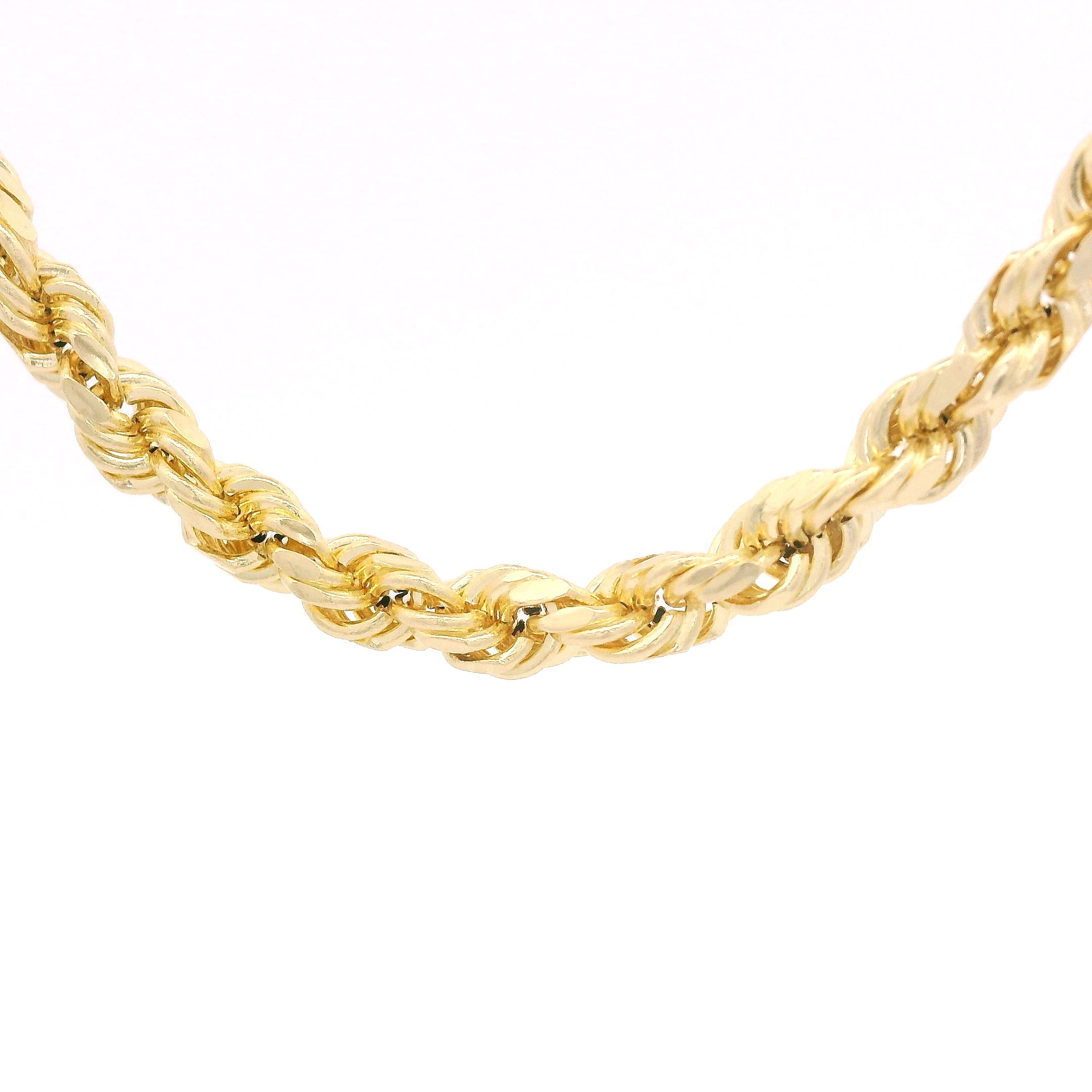 14K Gold Hollow Rope Chain Necklace - 3MM Width, 18 Inches - Premium Jewelry for Men & Women - Perfect for Everyday Wear, Gifts & Special Occasions