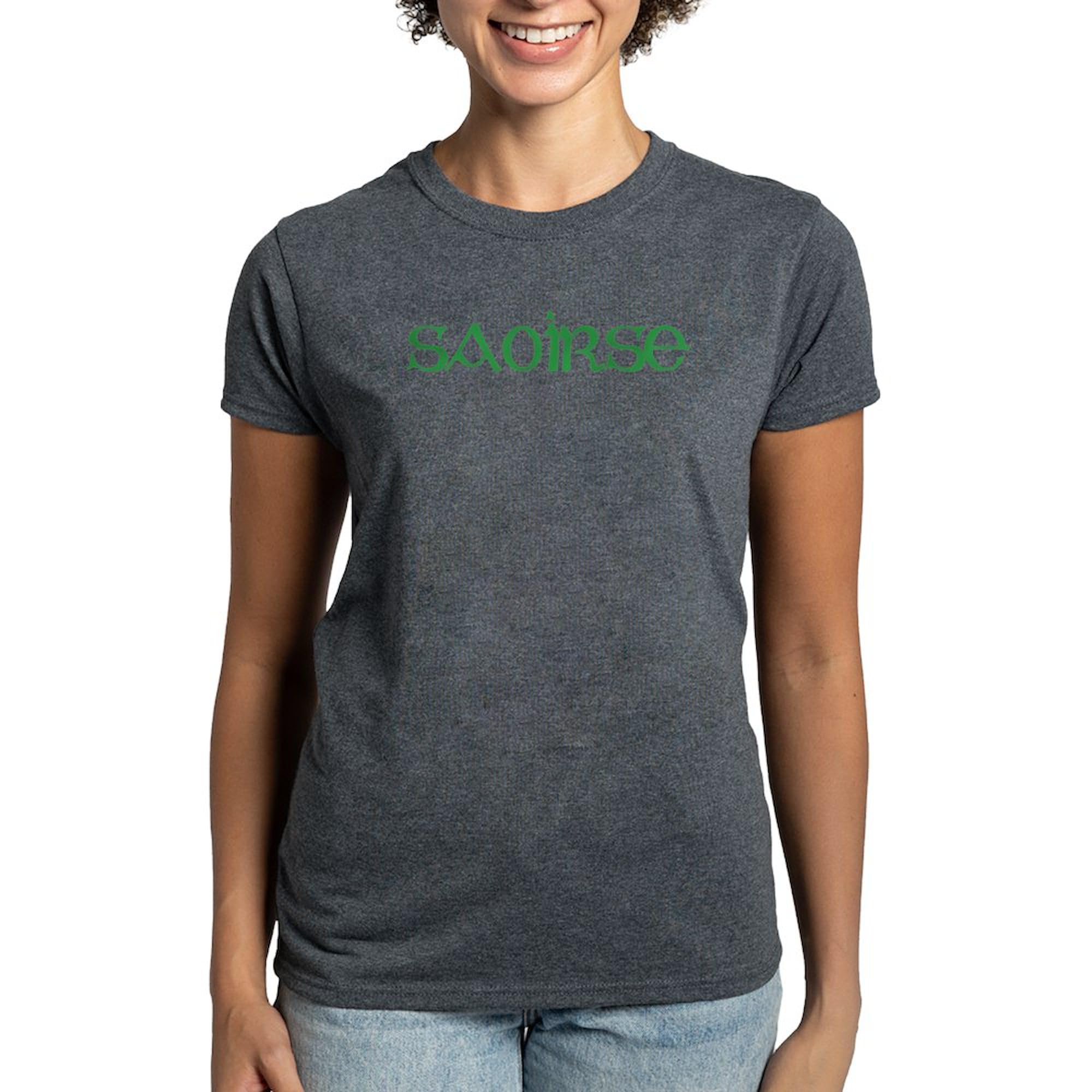 Saoirse Women's Dark Cotton T-Shirt - Comfortable & Stylish Casual Tee for Everyday Wear | Perfect for Outings, Lounging & Gifts