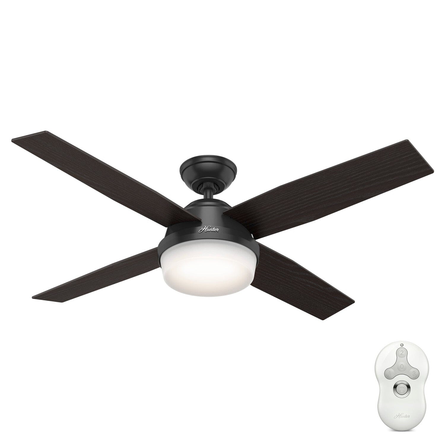 52 Inch Dempsey Outdoor Ceiling Fan with LED Light - Perfect for Patio, Deck, and Covered Porch Cooling