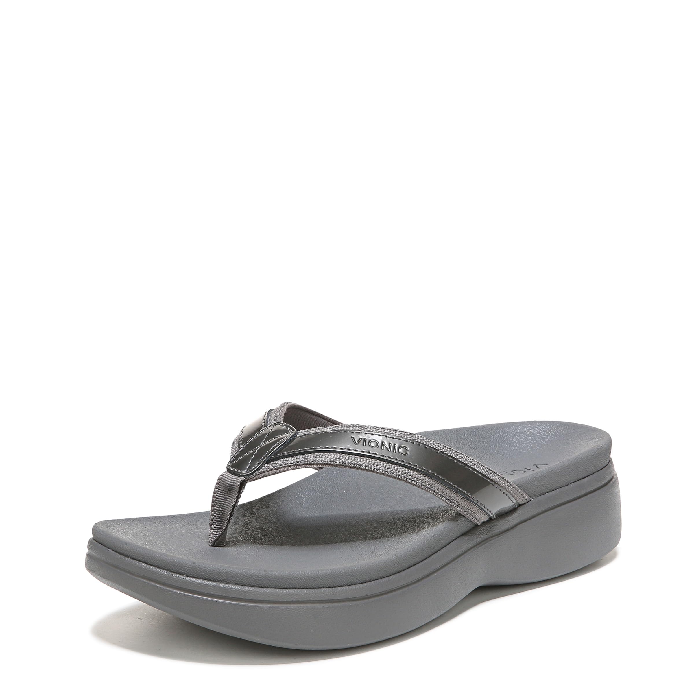 Vionic High Tide II Women's Platform Orthotic Sandals - Supportive Arch Comfort for Plantar Fasciitis | Beach, Pool & Summer Walking Shoes